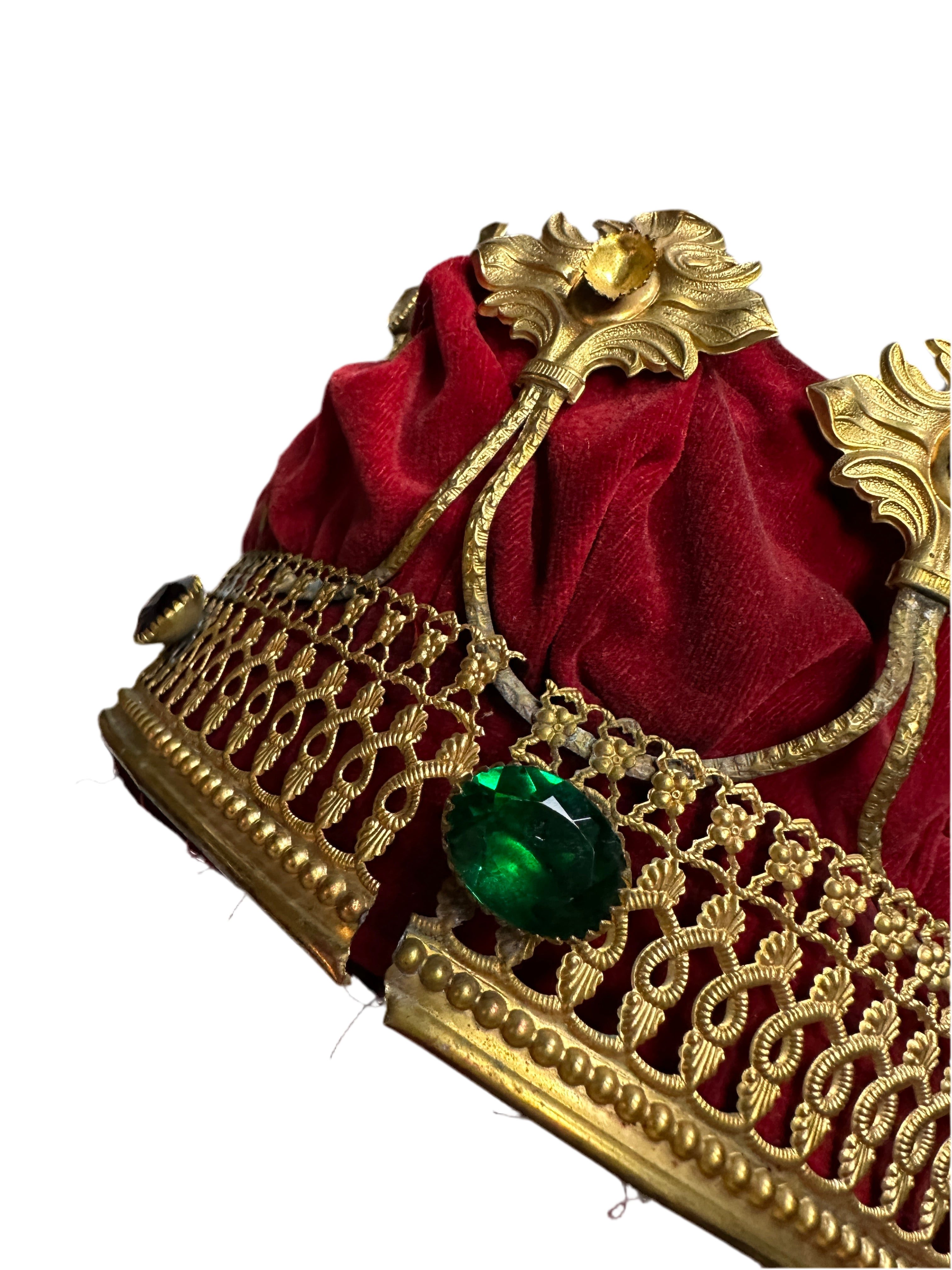 Antique Theatrical Crown – M.C. Lilley & Co., Columbus, Ohio (c. late 19th–early 20th century)