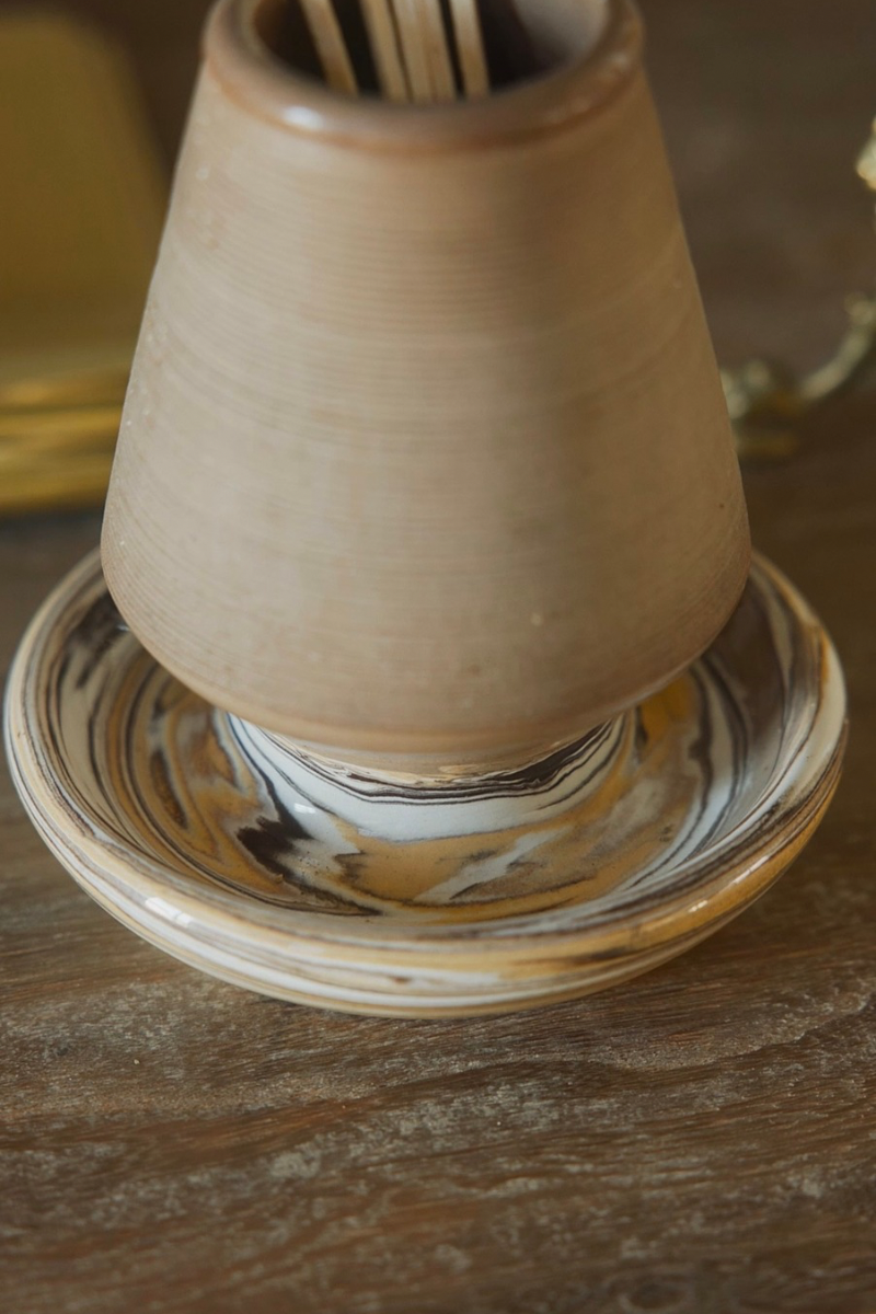 Ribbed Ceramic Marbalized Pyrogène