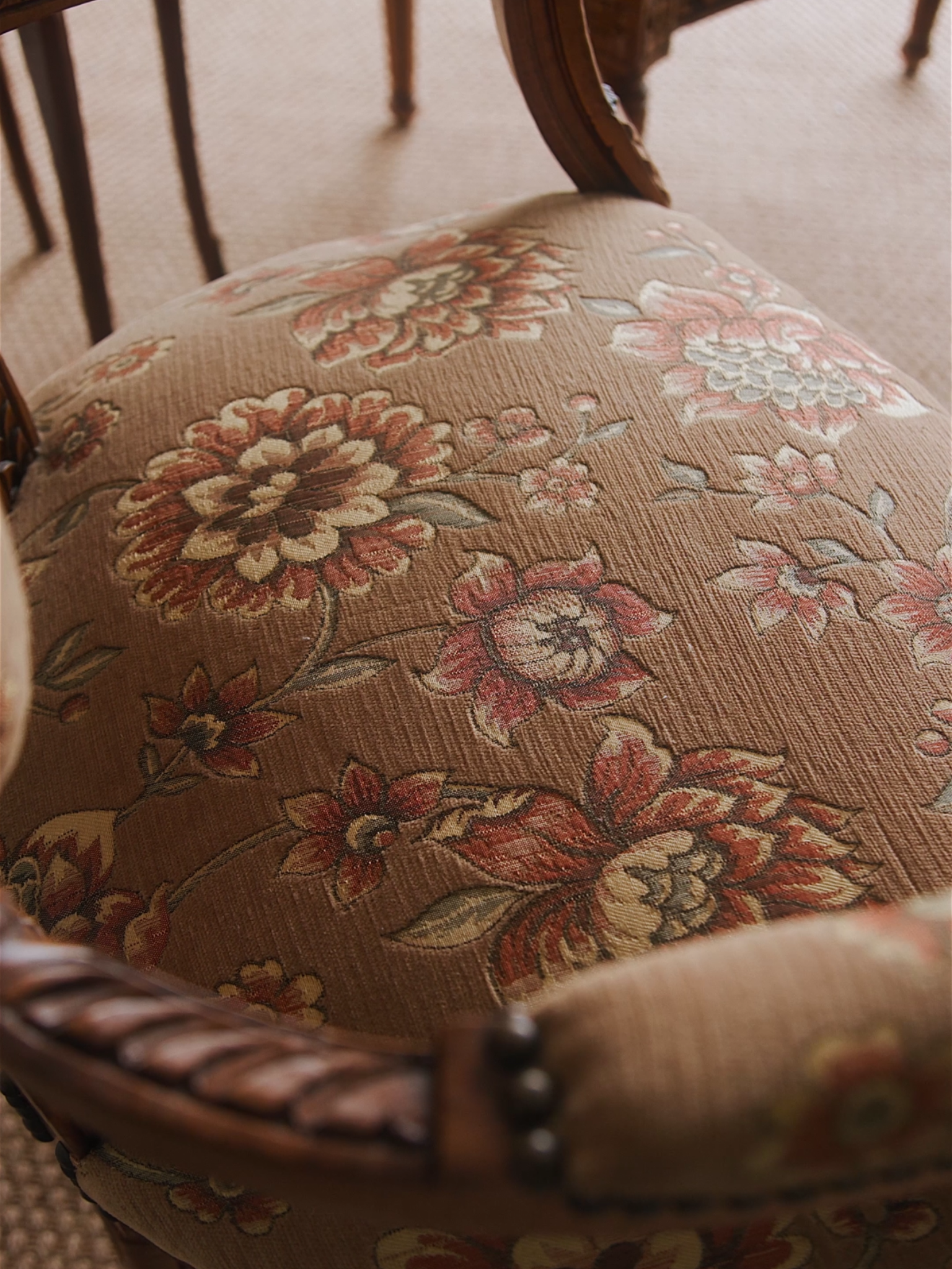 Pair of Antique French Louis XVI Carved Fauteuils
