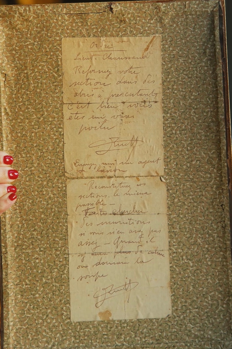 Framed French First World War Military Citation, 1916