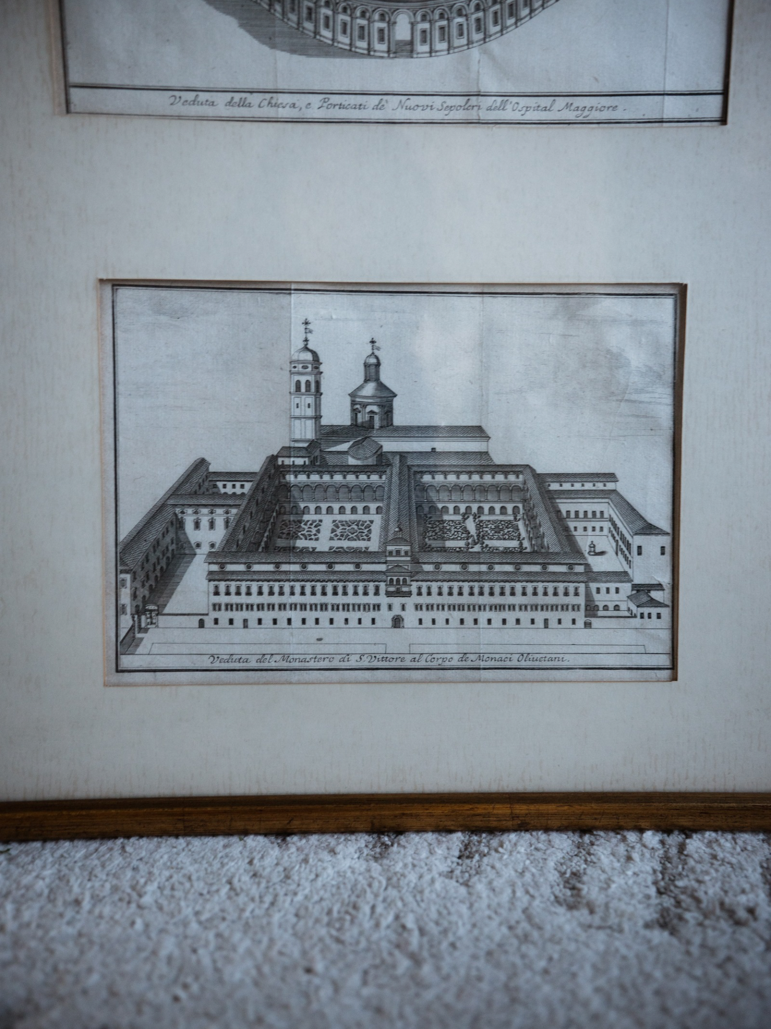 Set of 18th–19th Century Italian Architectural Engravings in Giltwood Frames