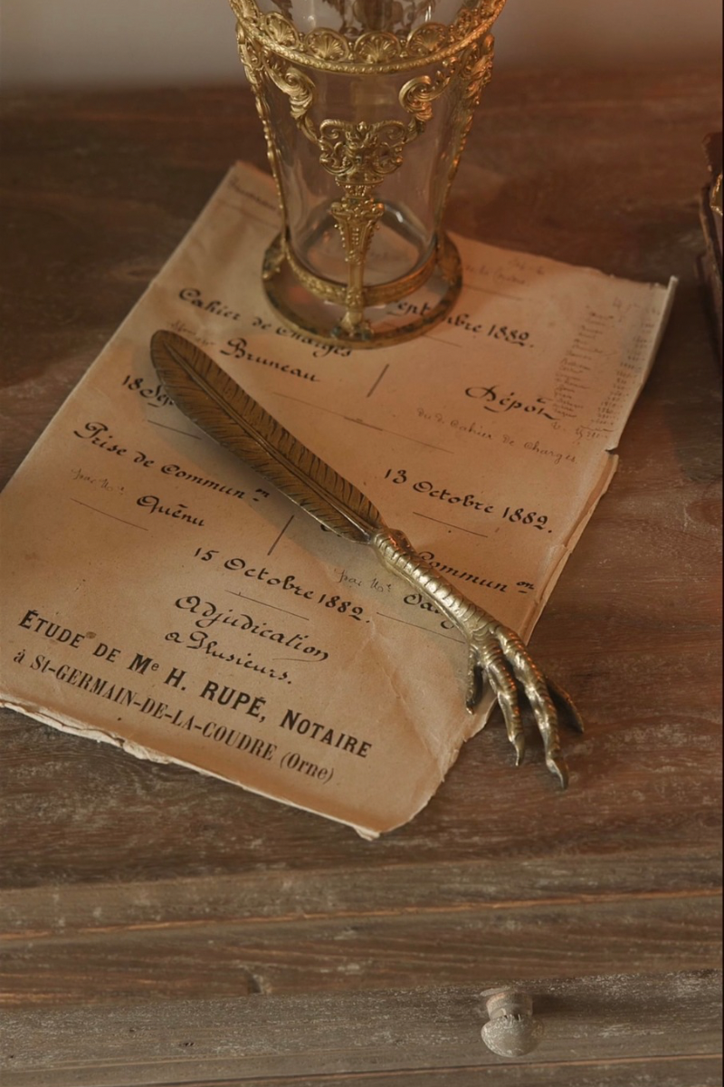 19th C. Brass Chicken Foot Letter Opener