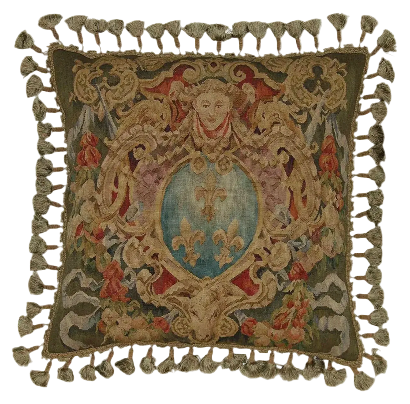 Le Lys Bleu Tapestry Pillow