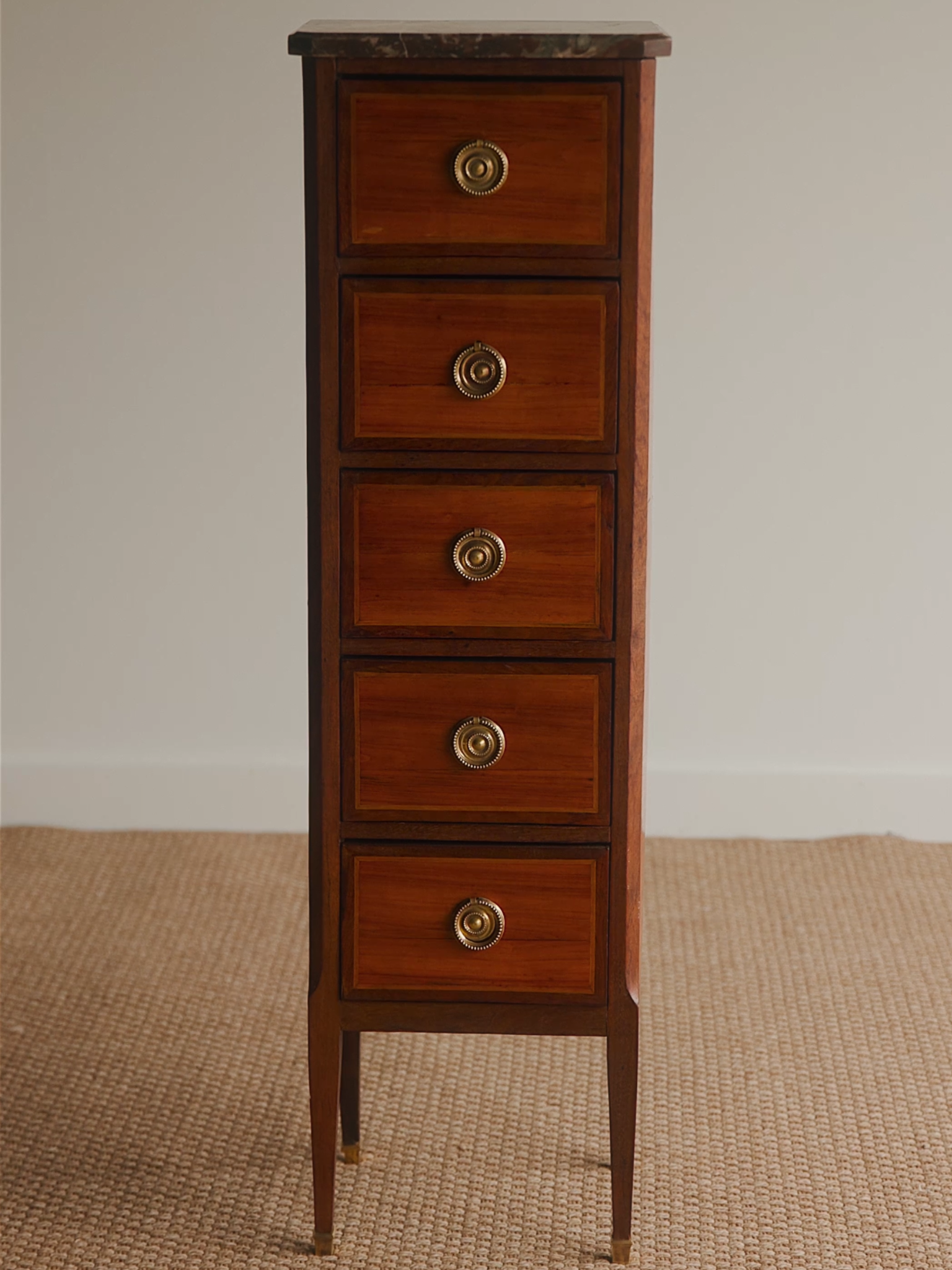 French Marble-Top Semainier Chest