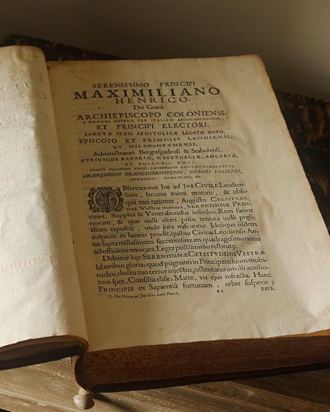 Early 18th Century Latin Law Book — Ius Civile Leodiensium (Leiden Civil Law), 1709