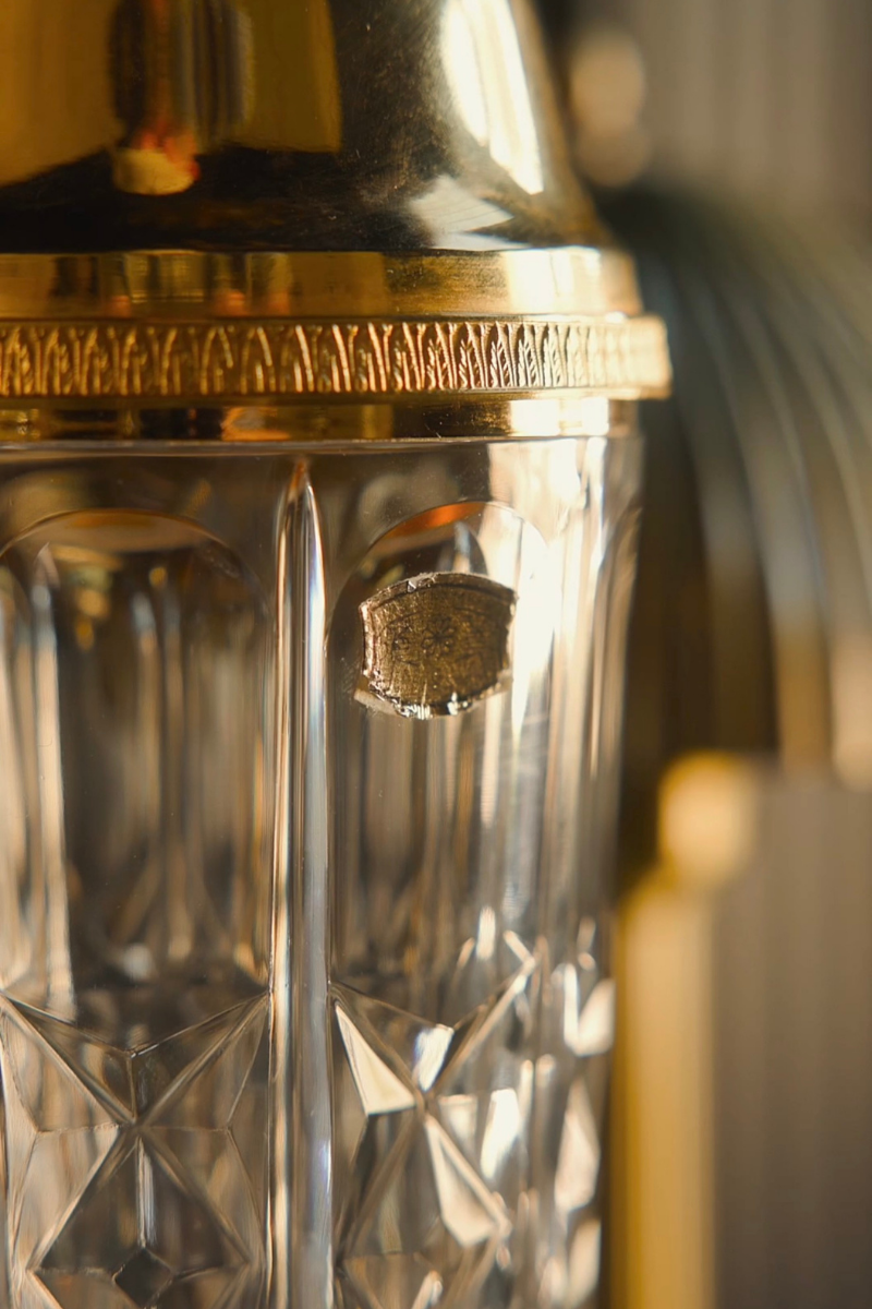 Val Saint Lambert Cut Crystal Cocktail Shaker