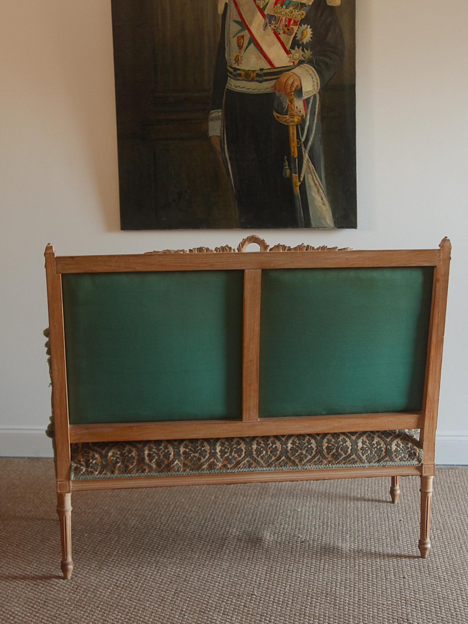 19th Century French Louis XVI Carved Settee