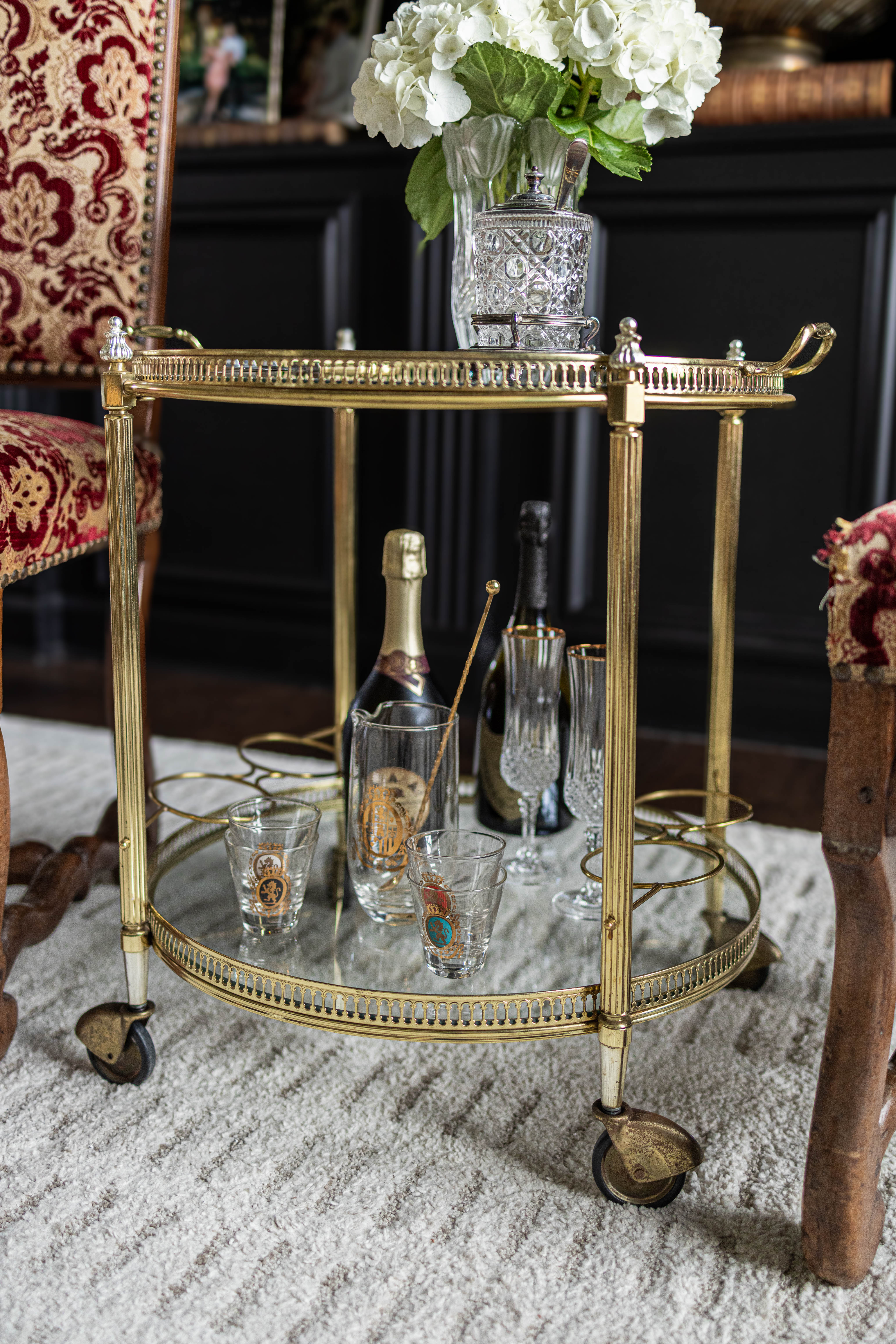 1900s French Neoclassical Bar Caddy