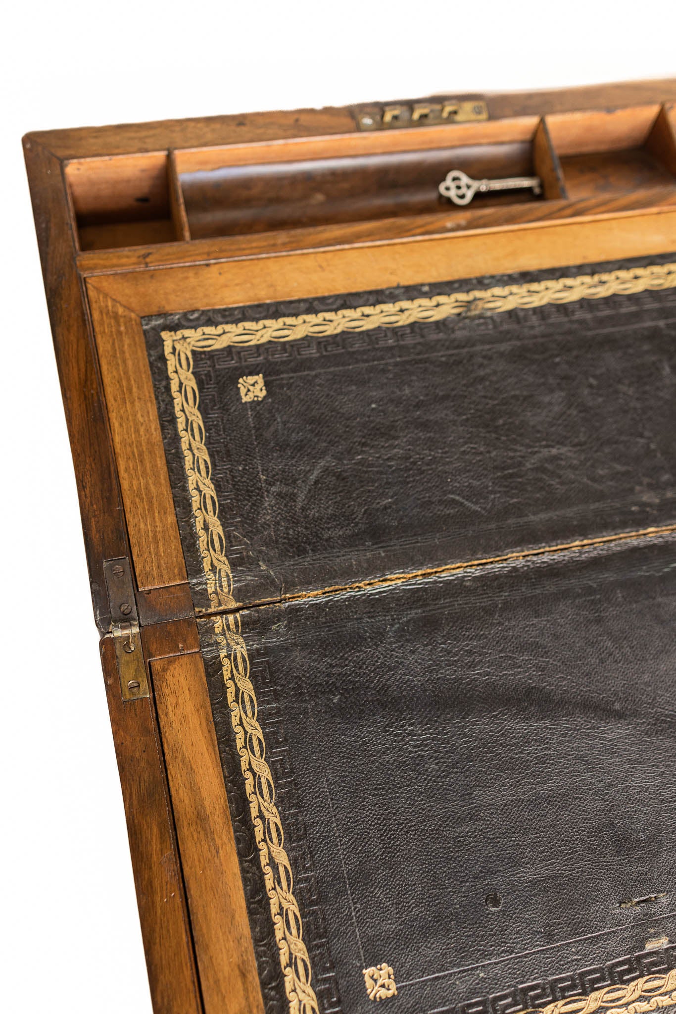 Antique Writing Desk With Lock & Key