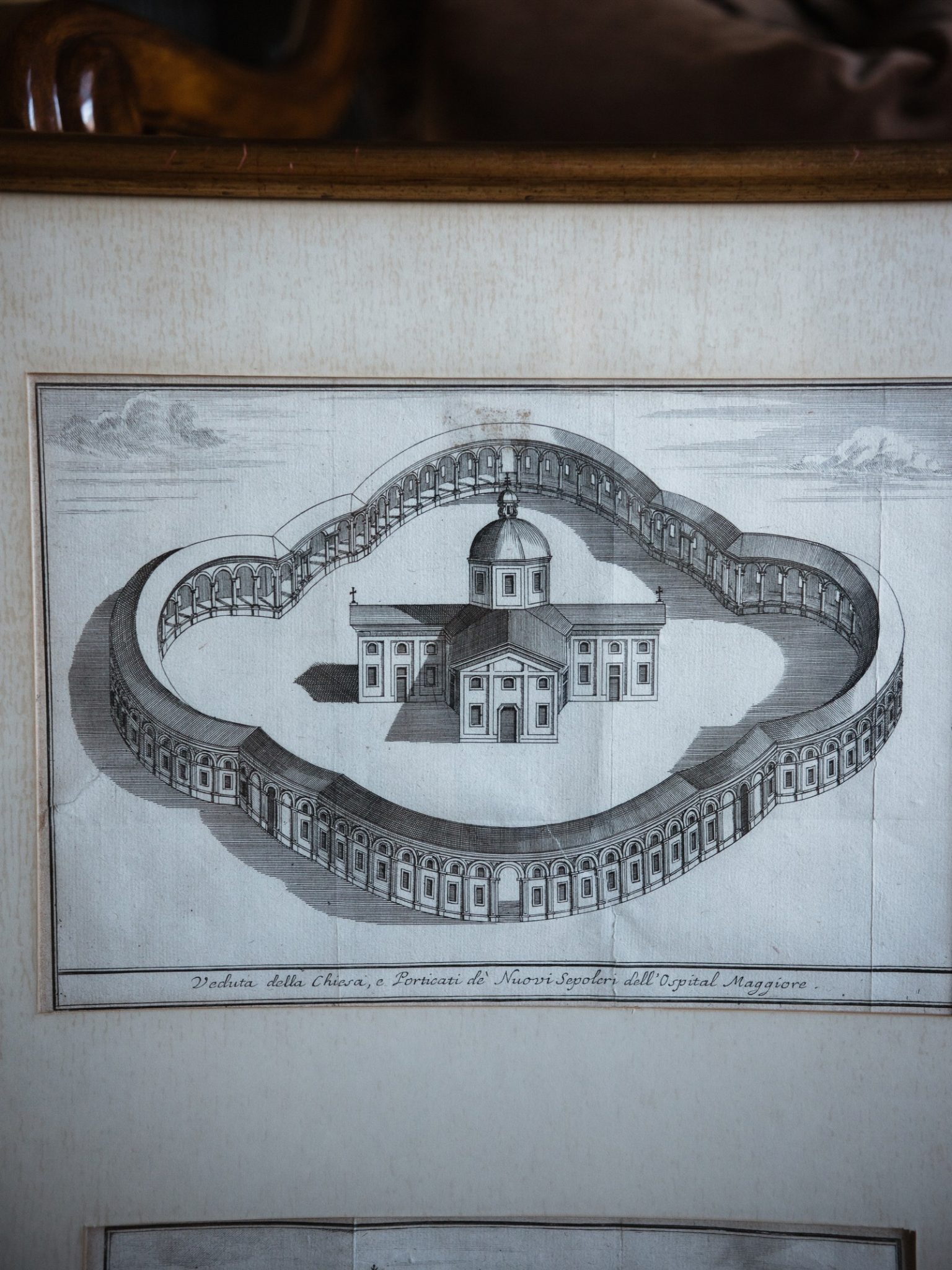 Set of 18th–19th Century Italian Architectural Engravings in Giltwood Frames