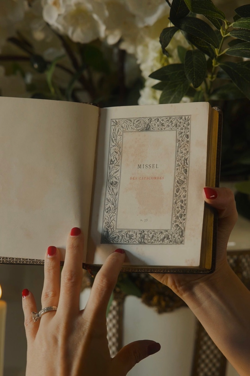 Antique French “Missel des Catacombes” — Leather-Bound Catholic Missal with Gilt Page Edges