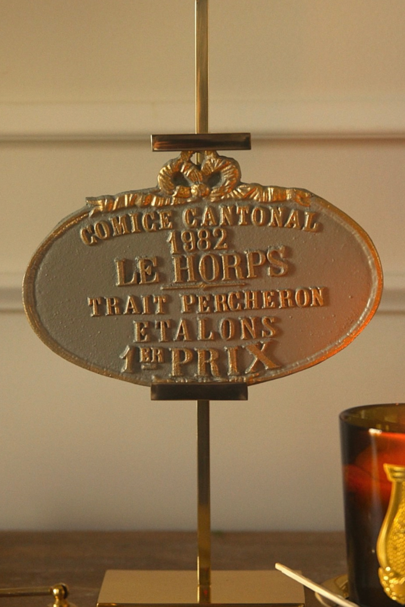 Late 20th Century French Comice Cantonal Equestrian Prize Medallion, Dated 1982 – Le Horps, Percheron Class