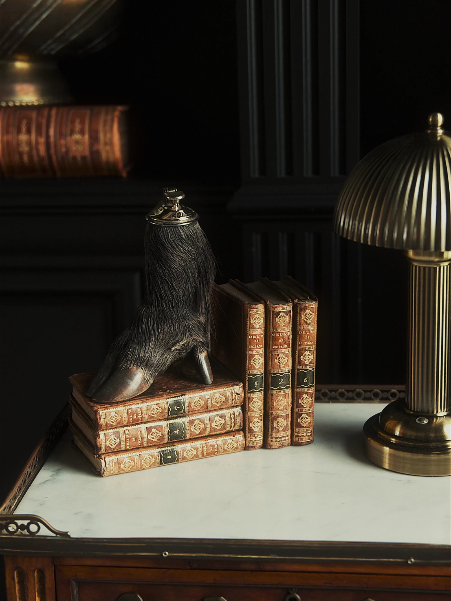 Early 20th Century Taxidermy Hoof Table Lighter