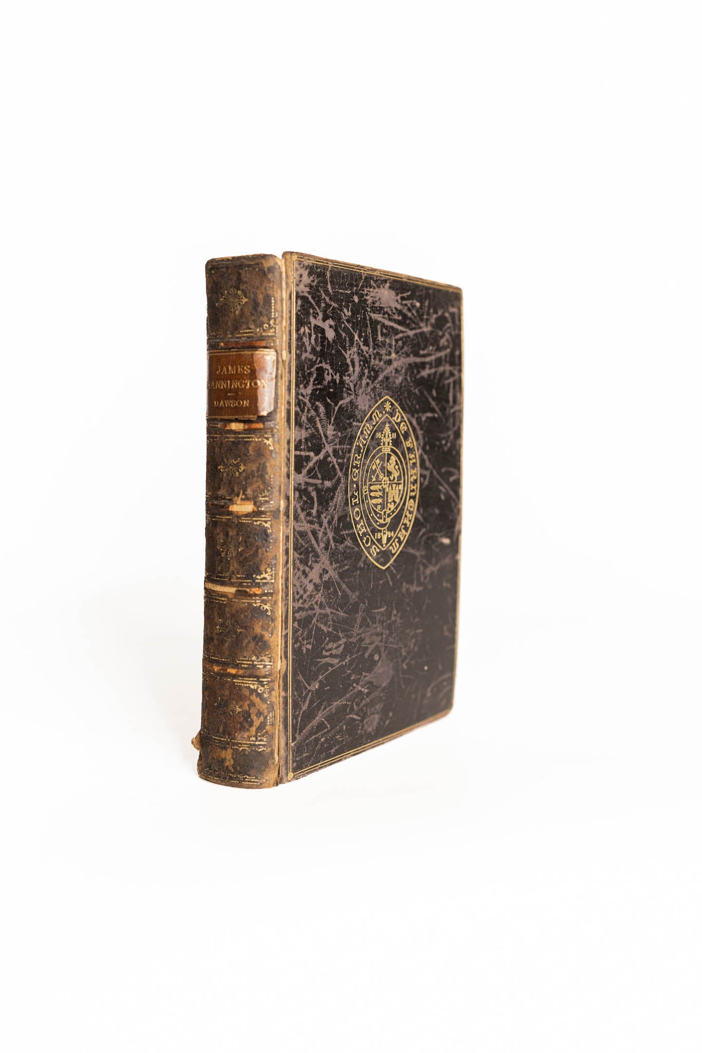 1899 History of The Life of James Hanninton - Signed Leatherbound