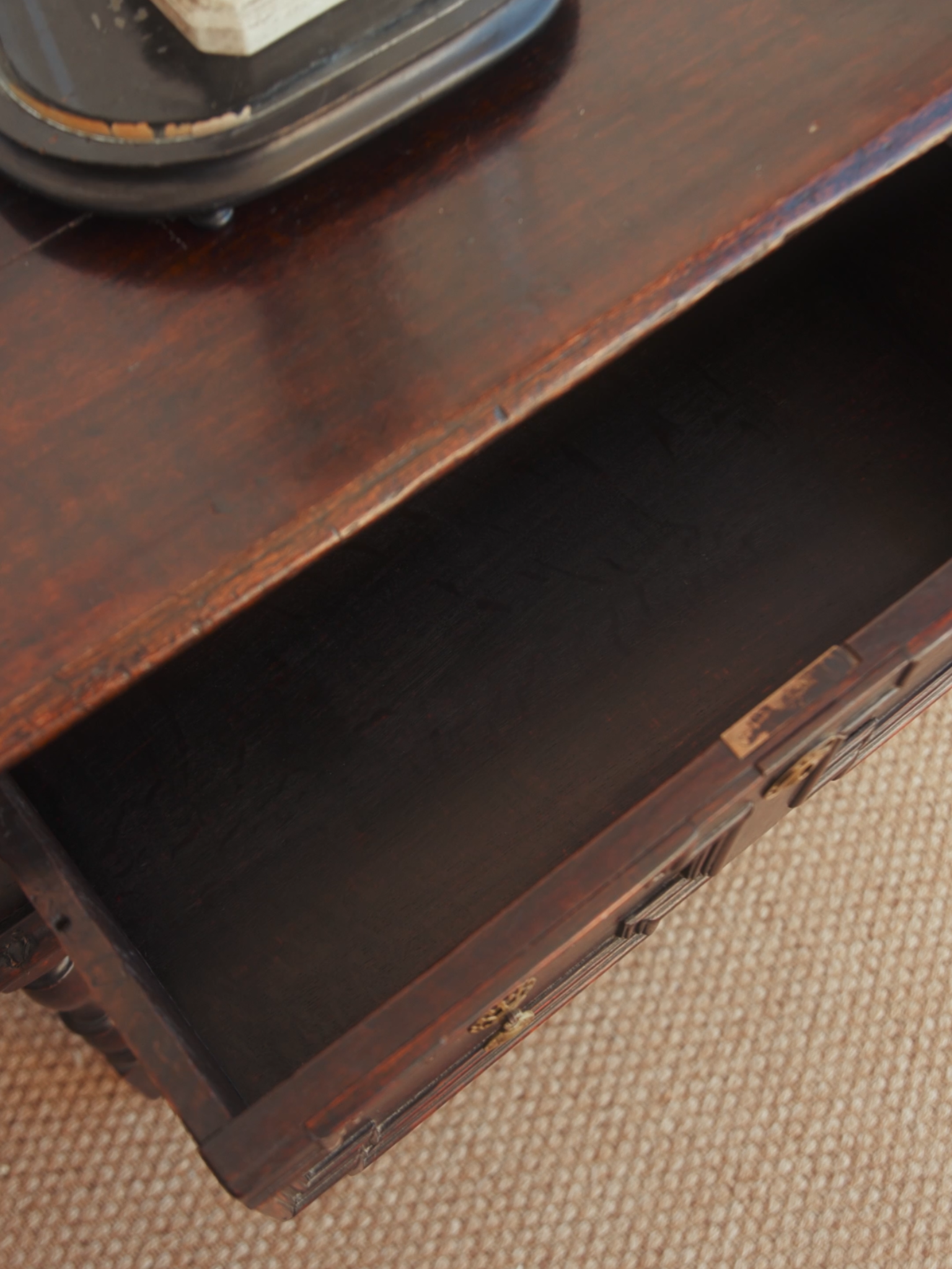 English 19th-Century Jacobean Revival Oak Console Table