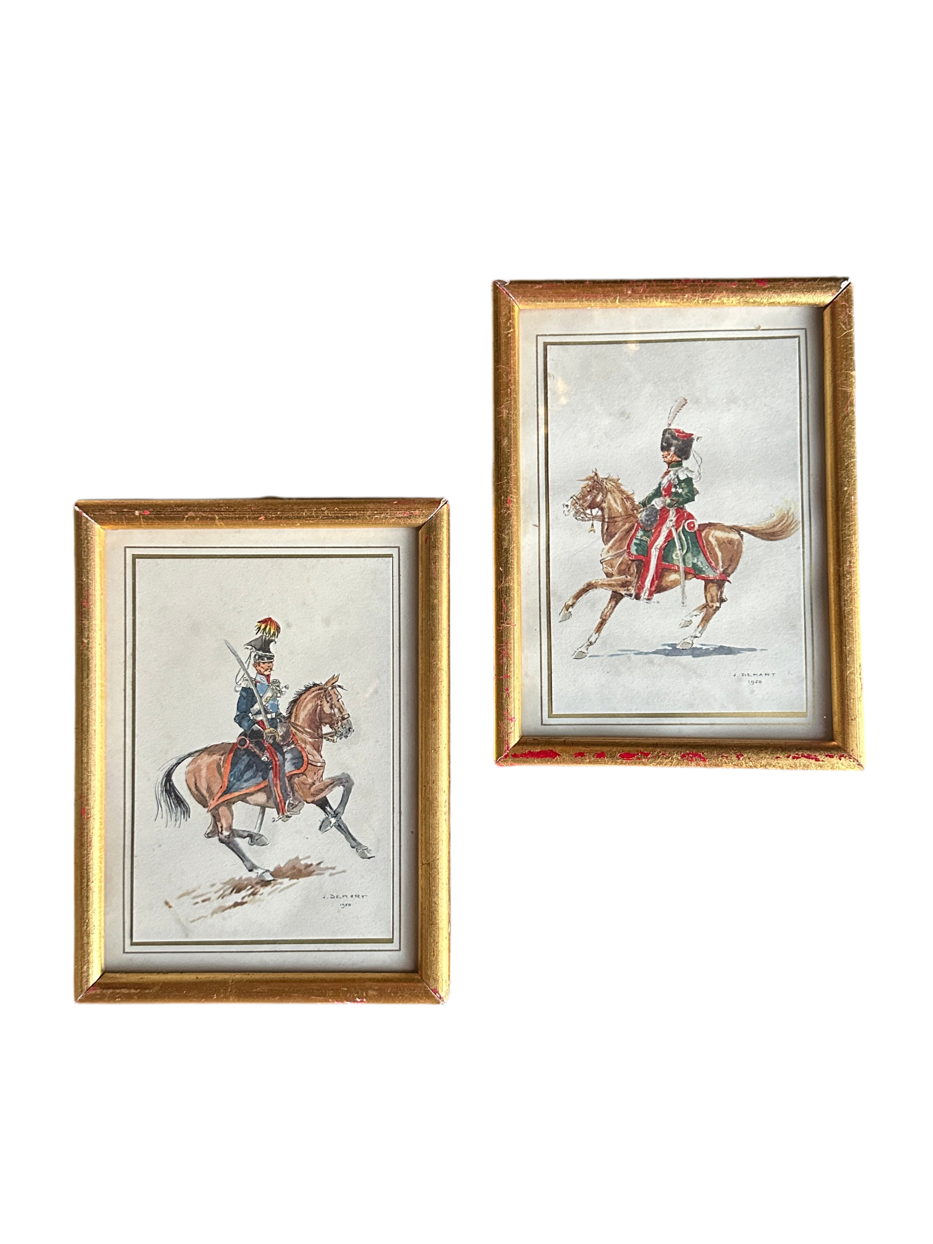 Pair of Military Watercolors - 1912