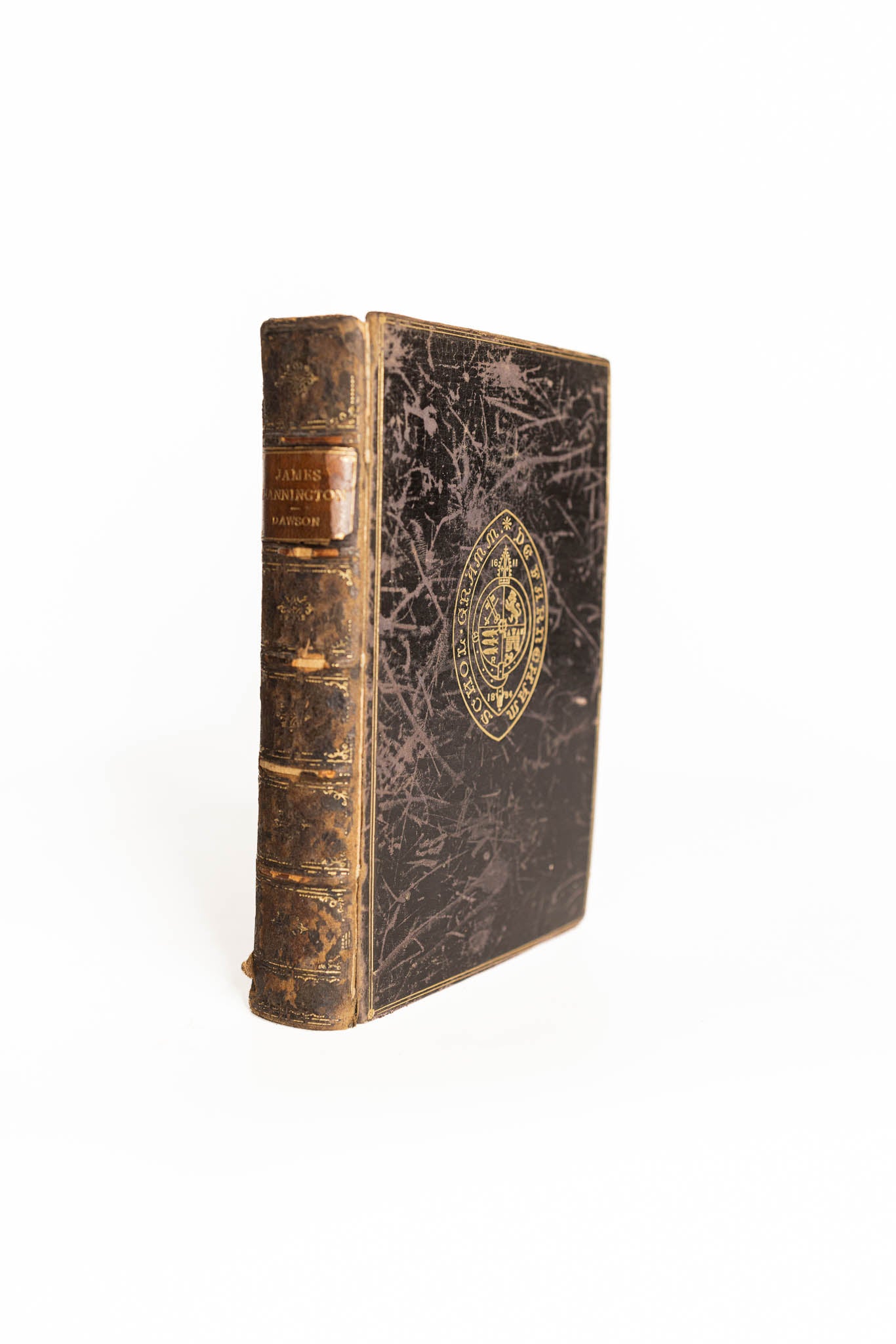 1899 History of The Life of James Hanninton - Signed Leatherbound