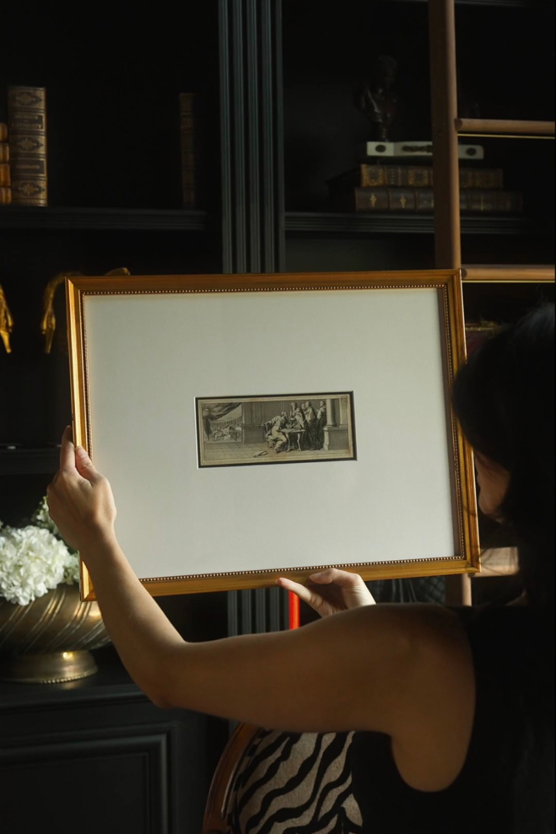 18th C. French Old Master Classical Figural Engraving