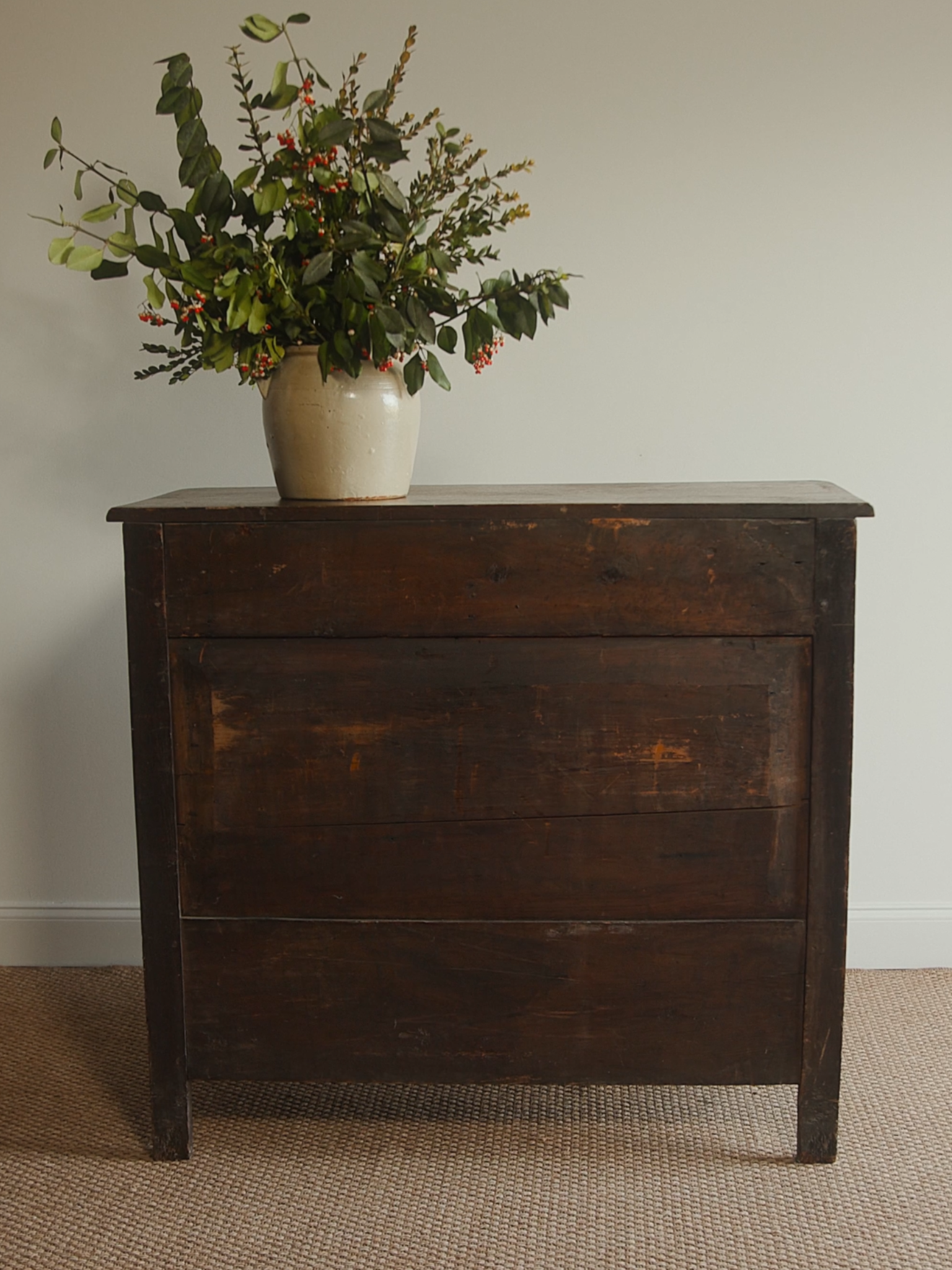 19th Century French Carved Oak Commode