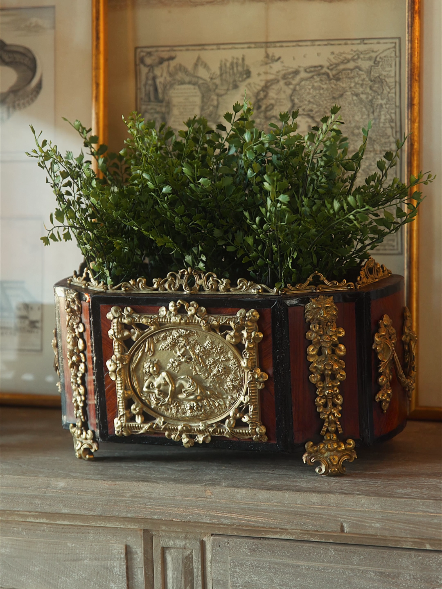 19th-Century French Louis XV–Style Ormolu Mounted Jardinère