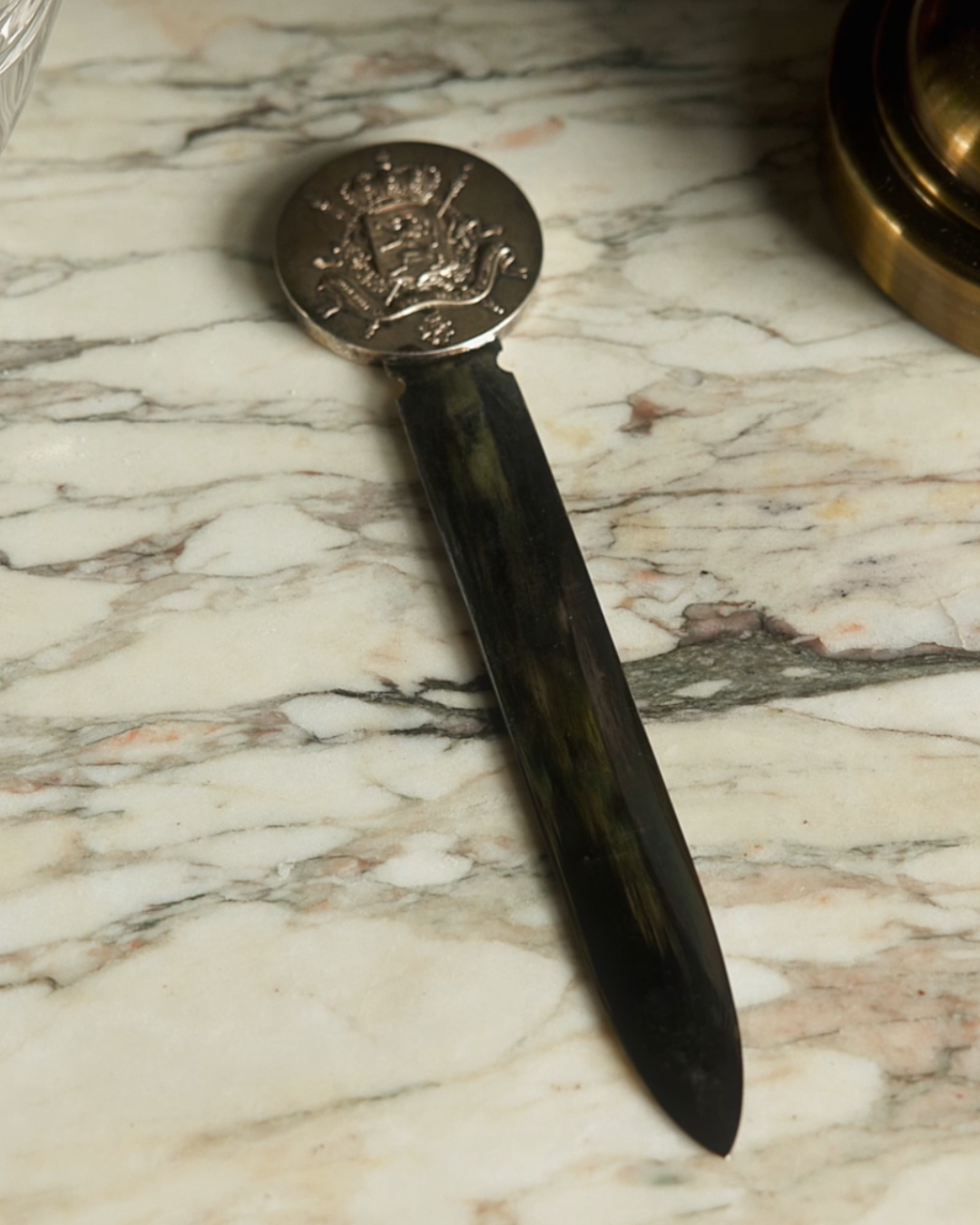 Christofle Silverplate letter Opener with Original Case