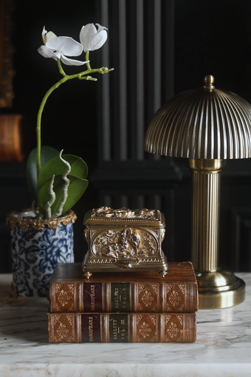 19th-Century French Gilt Bronze La Fontaine Fables Casket with Tufted Silk Interior - Signed Théodore Hingre