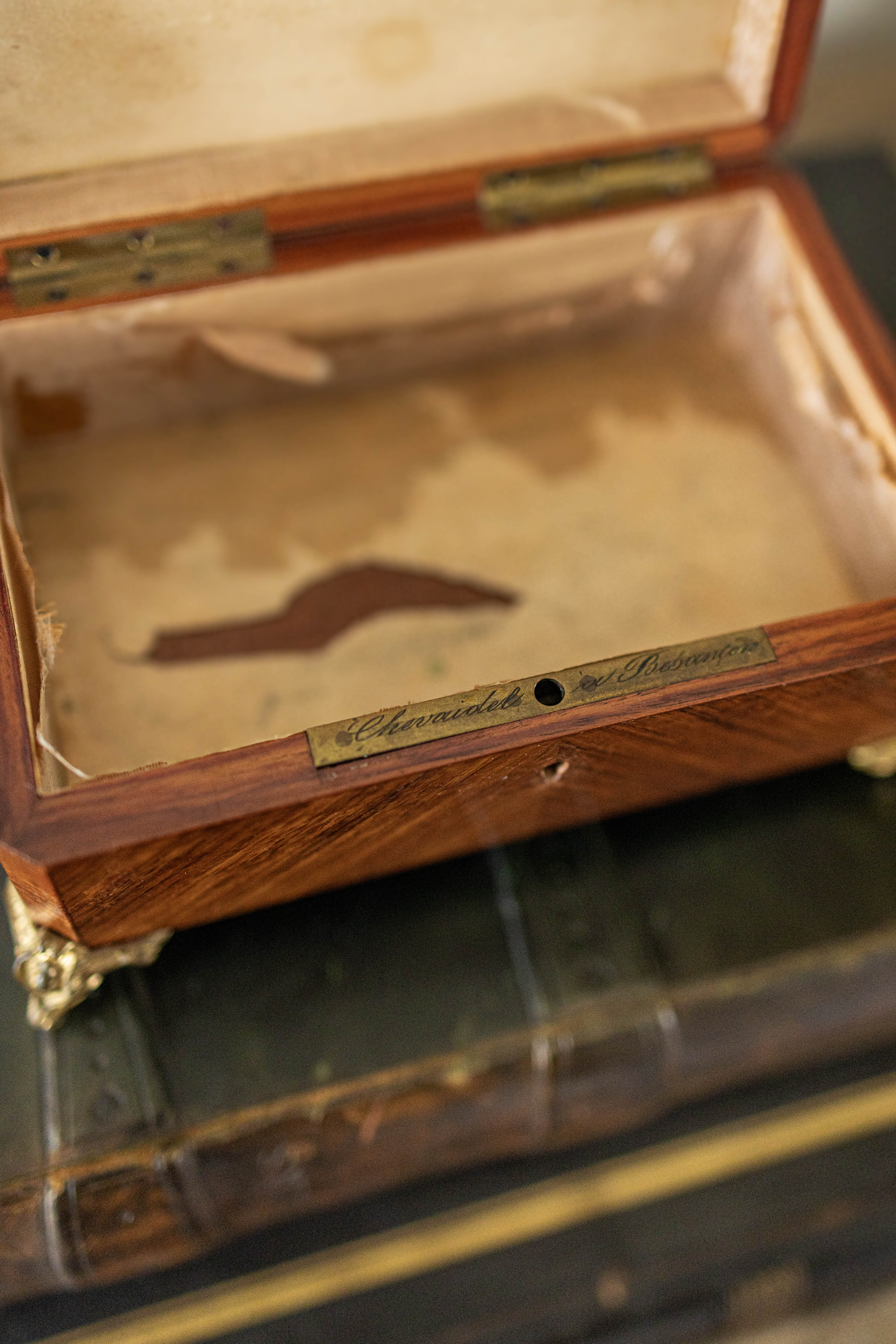 Napoleon III Mahogony Jewlery Casket