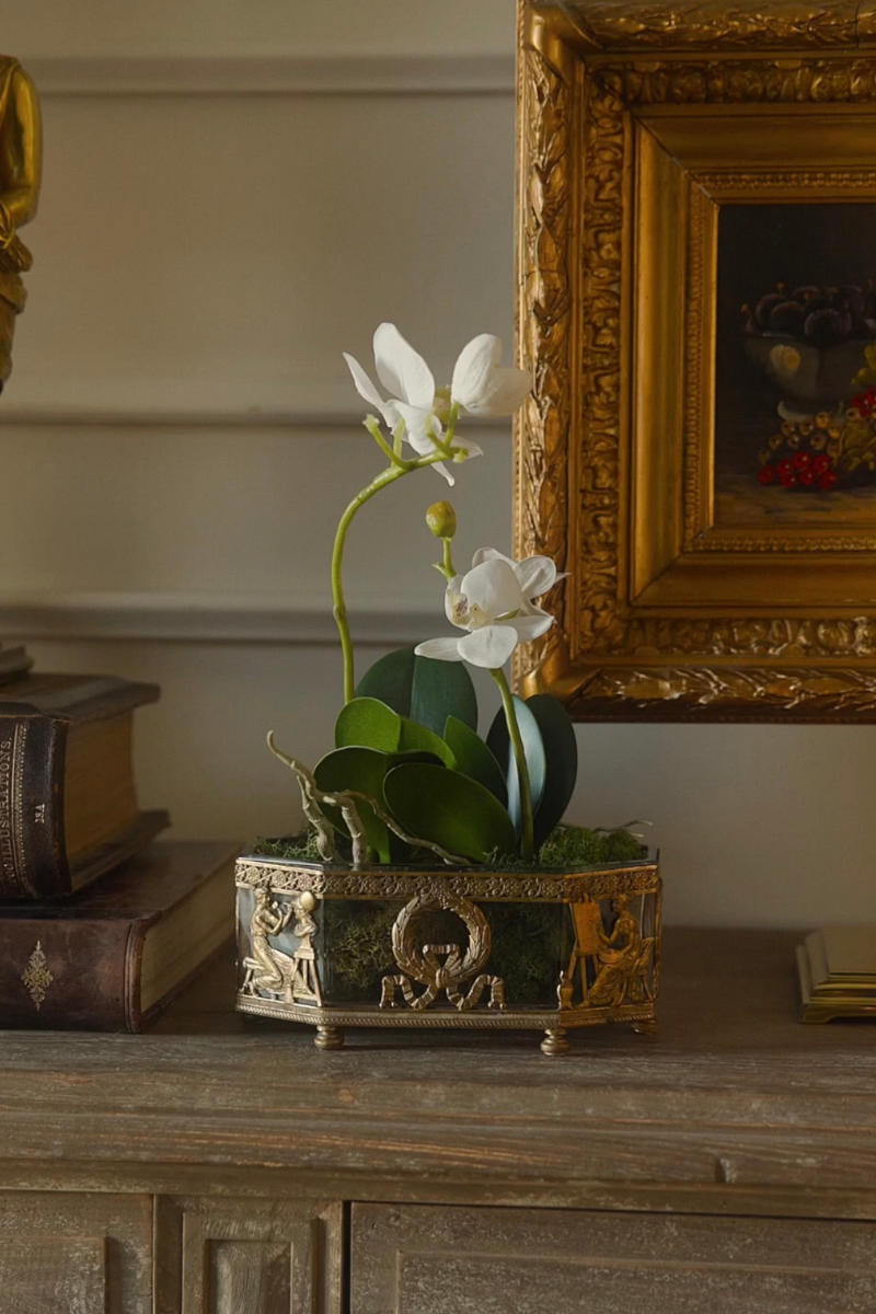 19th-Century French Empire-Style Crystal Jardinière