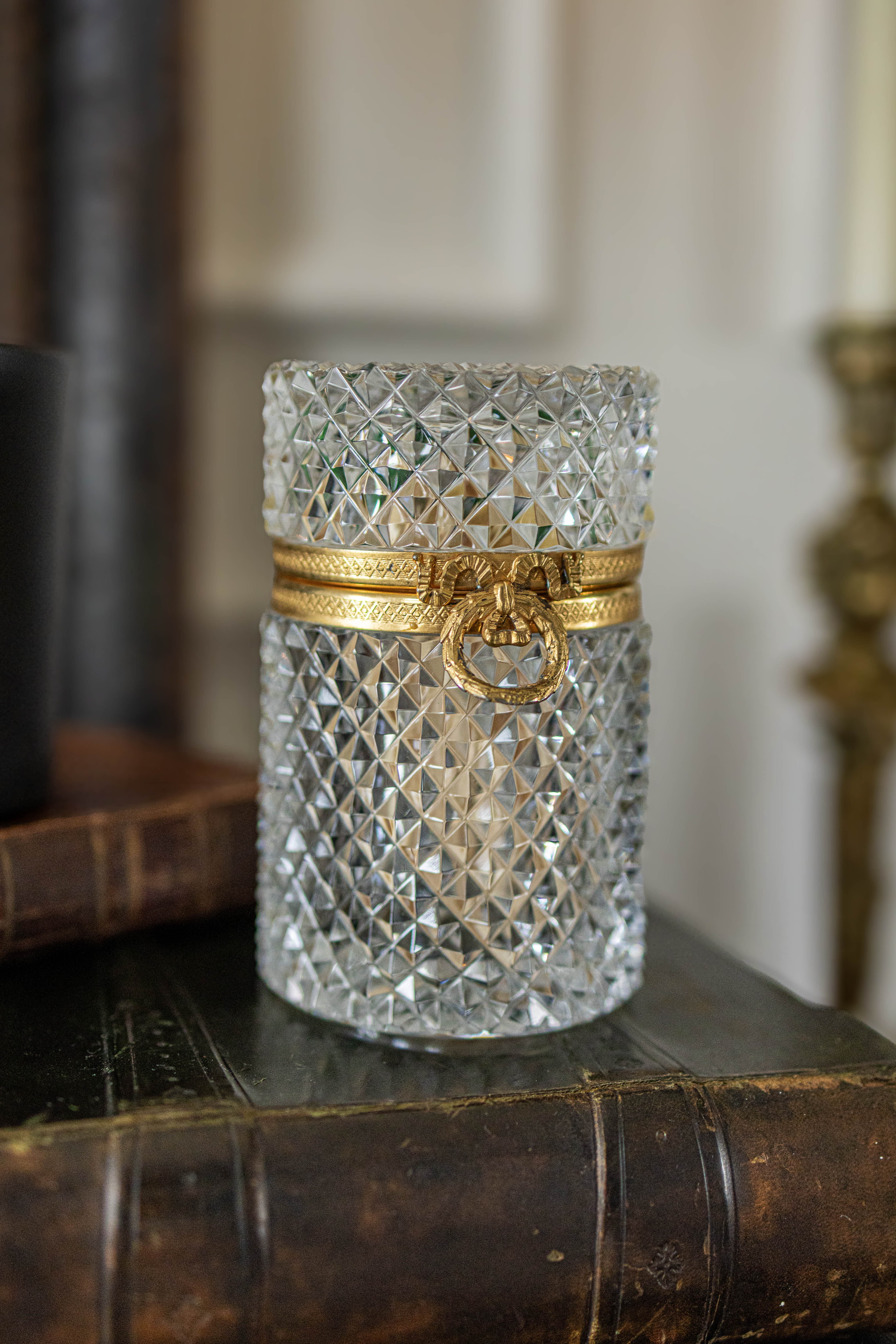 19th Century French Baccarat Style Jewlery Casket