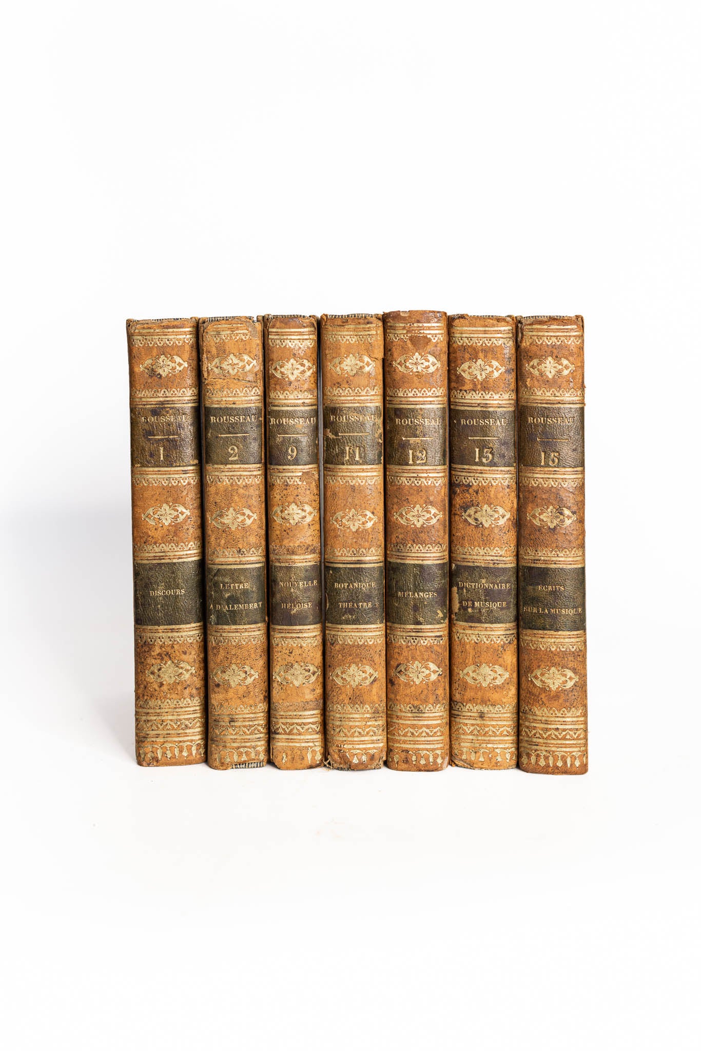 1828 - Works of J.J. Rousseau (Set of 7)