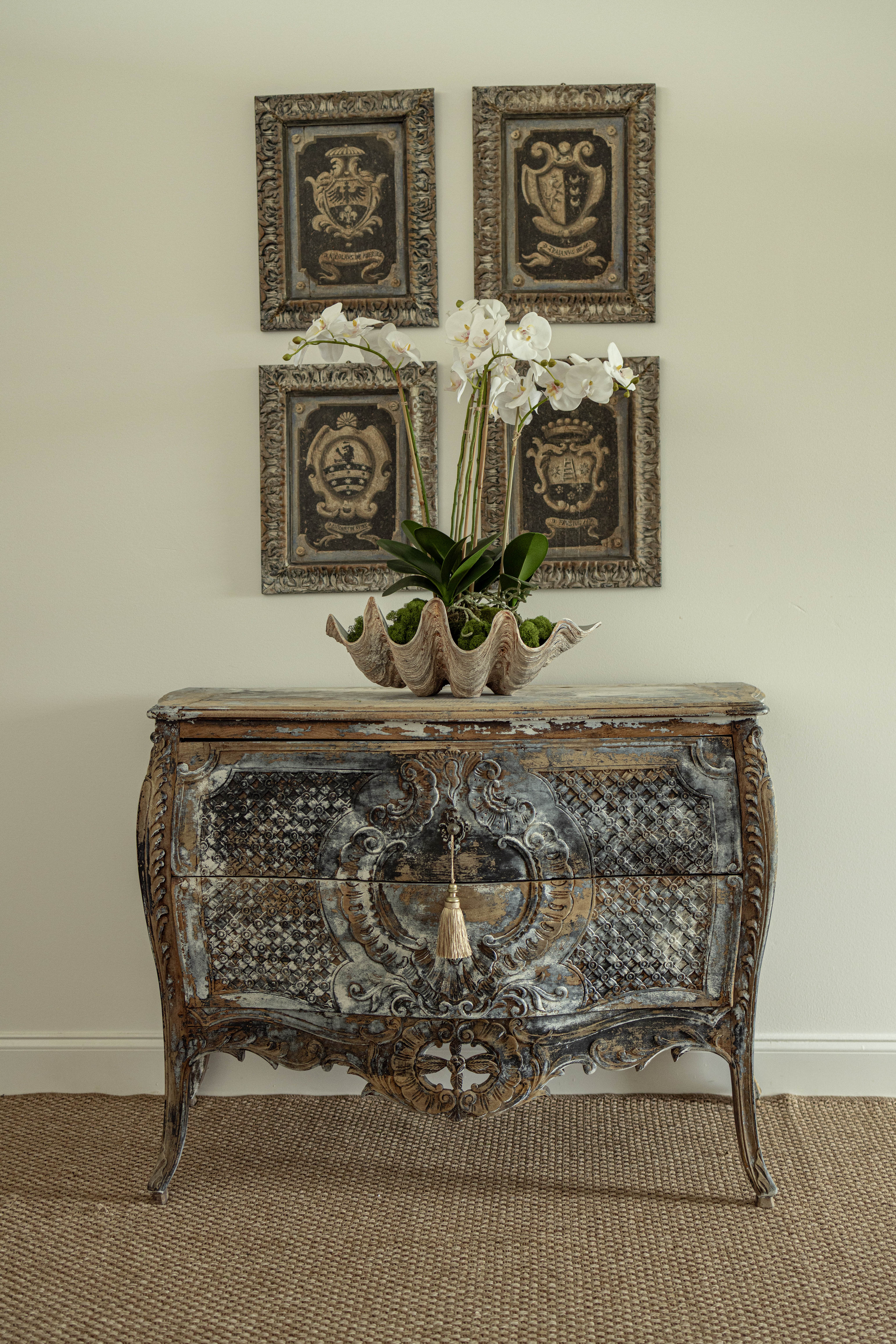 18th-Century Italian Rococo Commode with Original Painted Finish