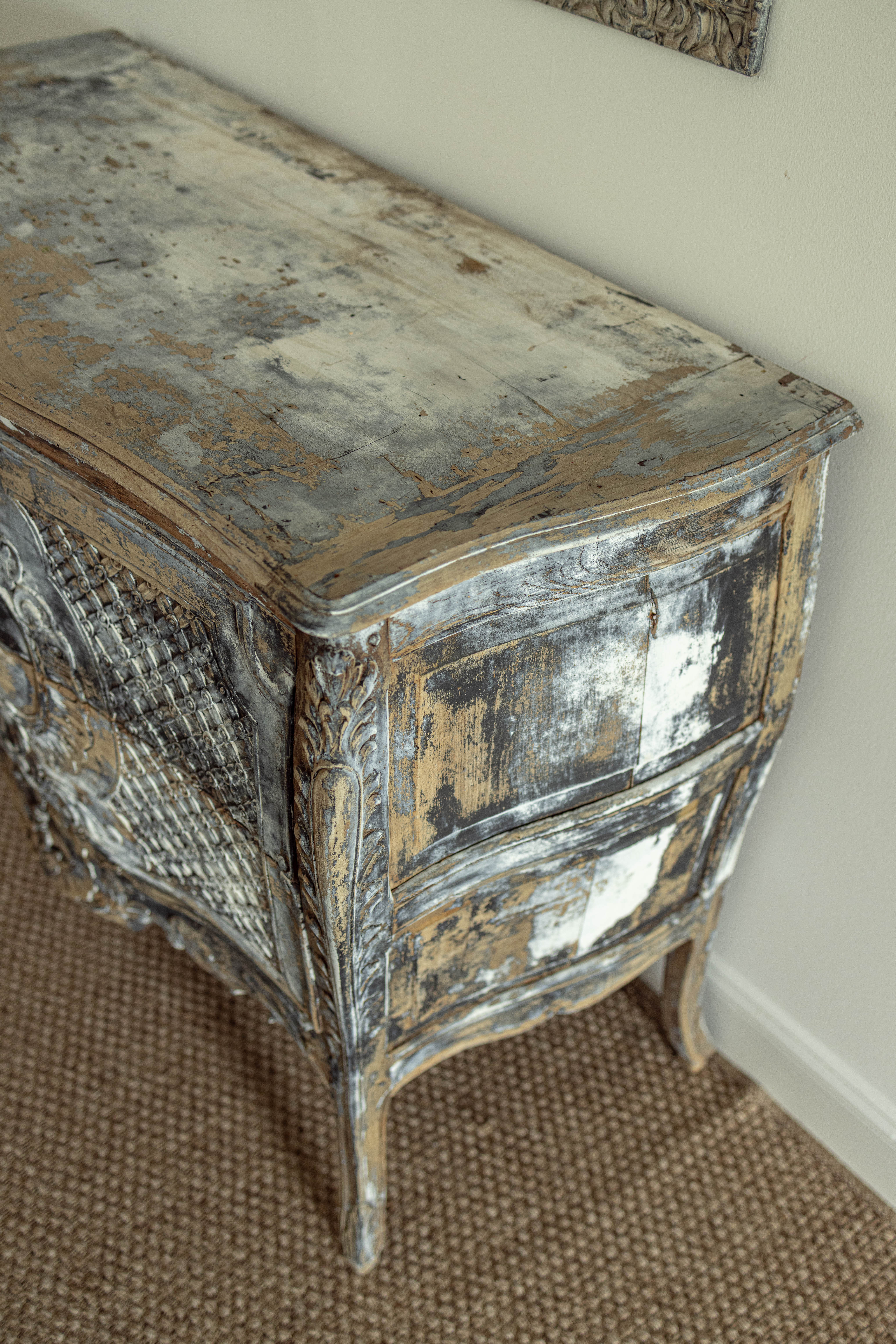 18th-Century Italian Rococo Commode with Original Painted Finish