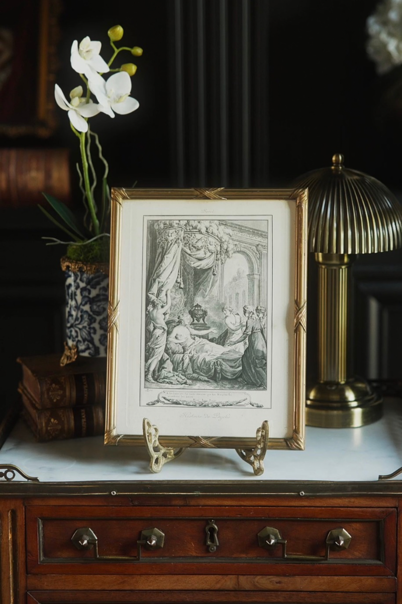 French Allegorical Copperplate Engraving