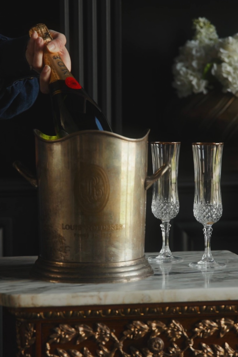 Late 20th Century French Louis Roederer Champagne Ice Bucket - Silver Plate