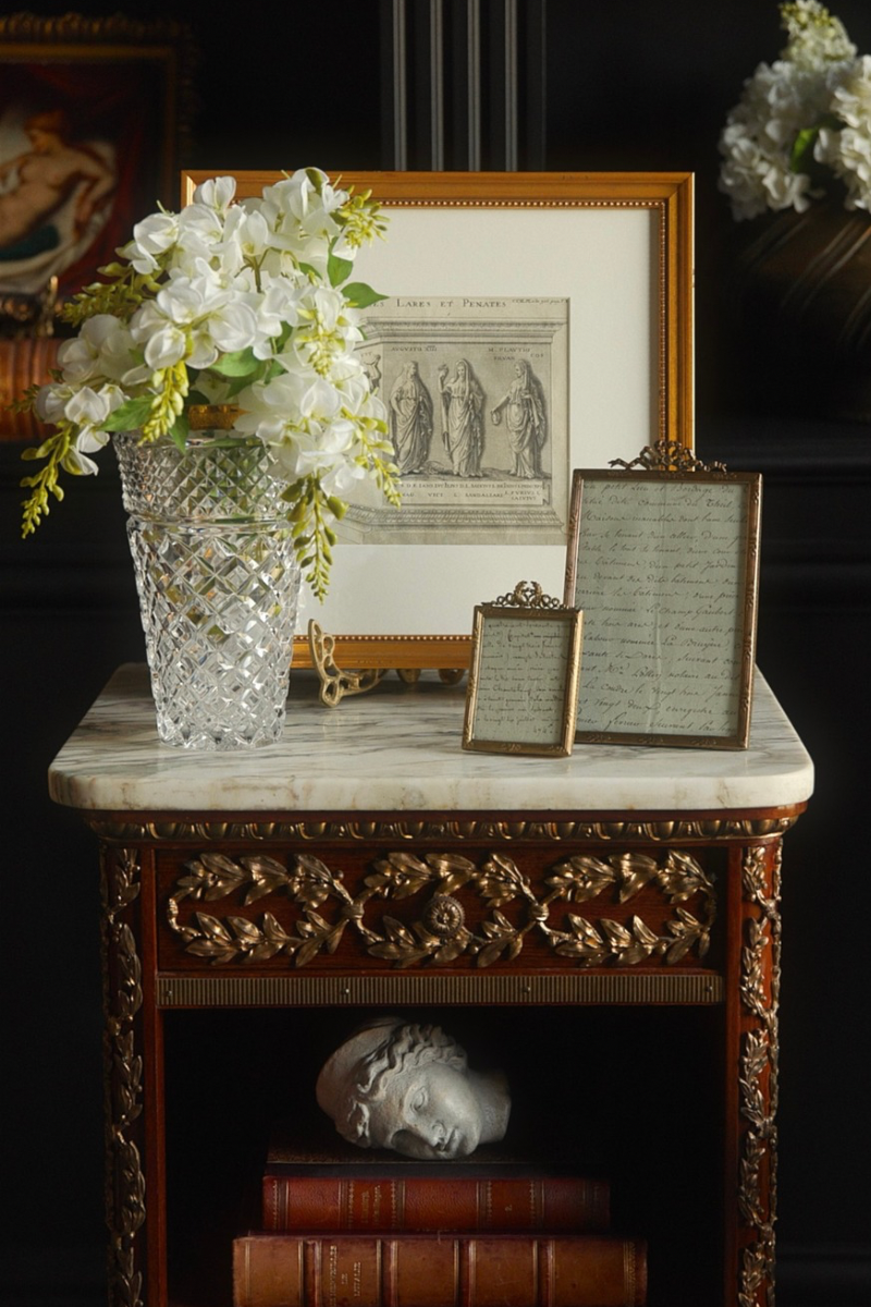 Mid-20th Century French Cut Crystal Champagne Cooler with Gilt Brass Mount - Louis XVI Revival Style