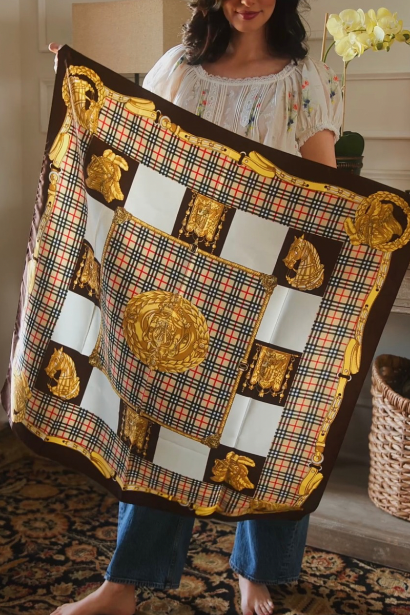 Italian Equestrian Scarf