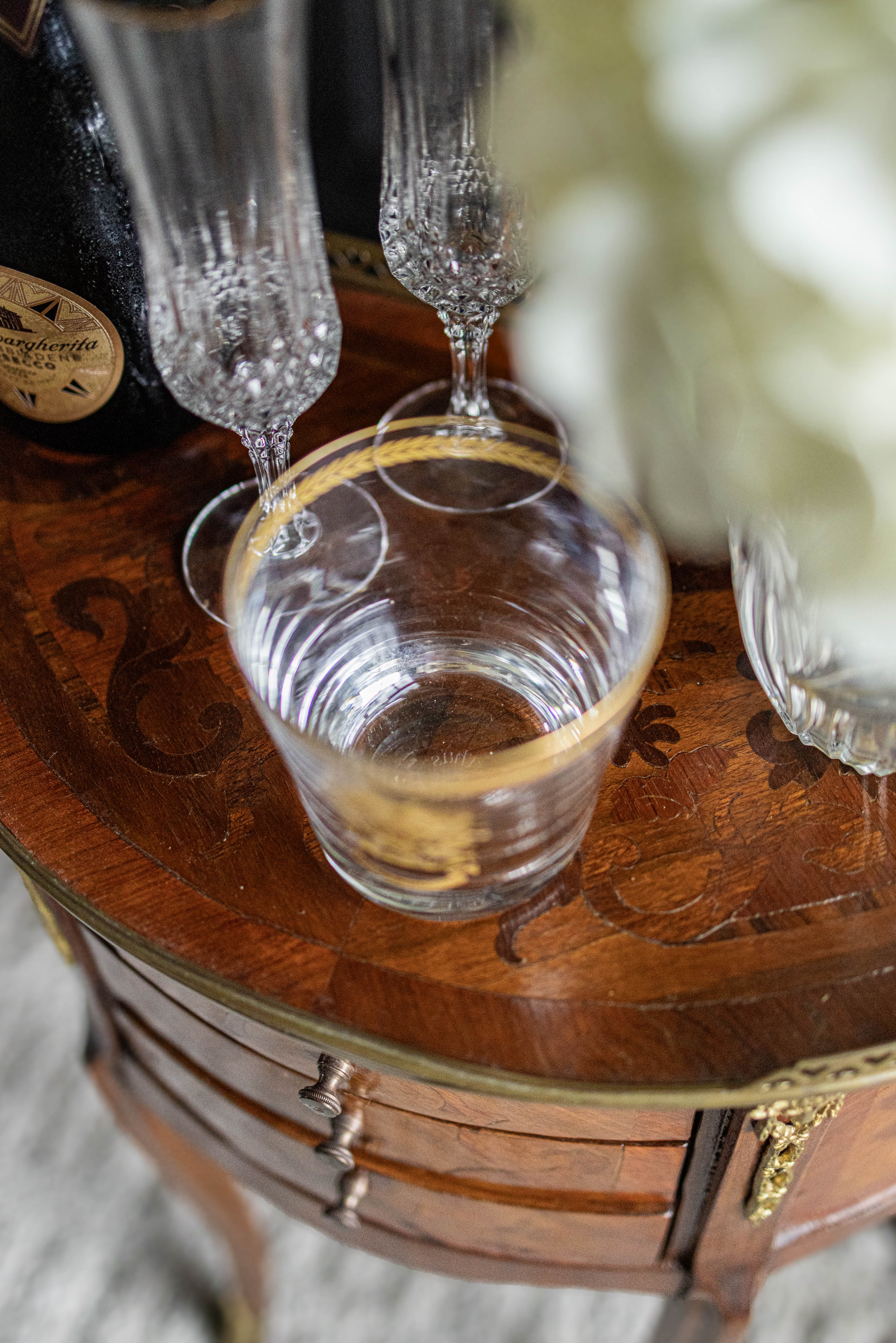 Arthus-Bertrand Crystal Glass with Legion of Honour Emblem