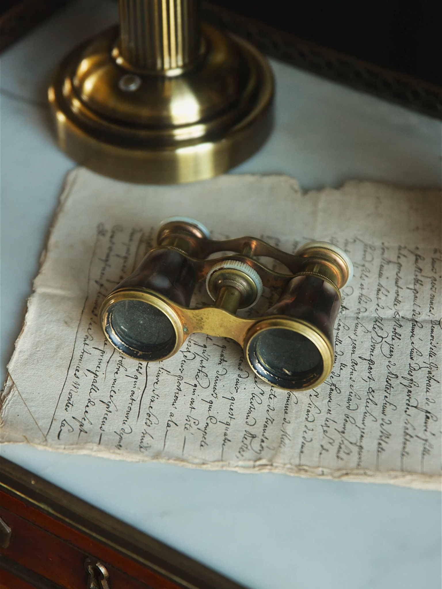 Iridescent Mother-of-Pearl Opera Glasses