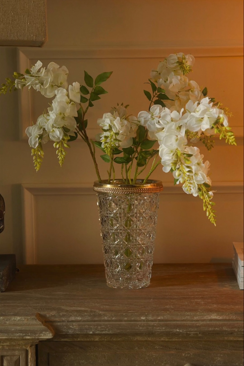Early 20th Century French Cut Crystal Champagne Cooler or Vase