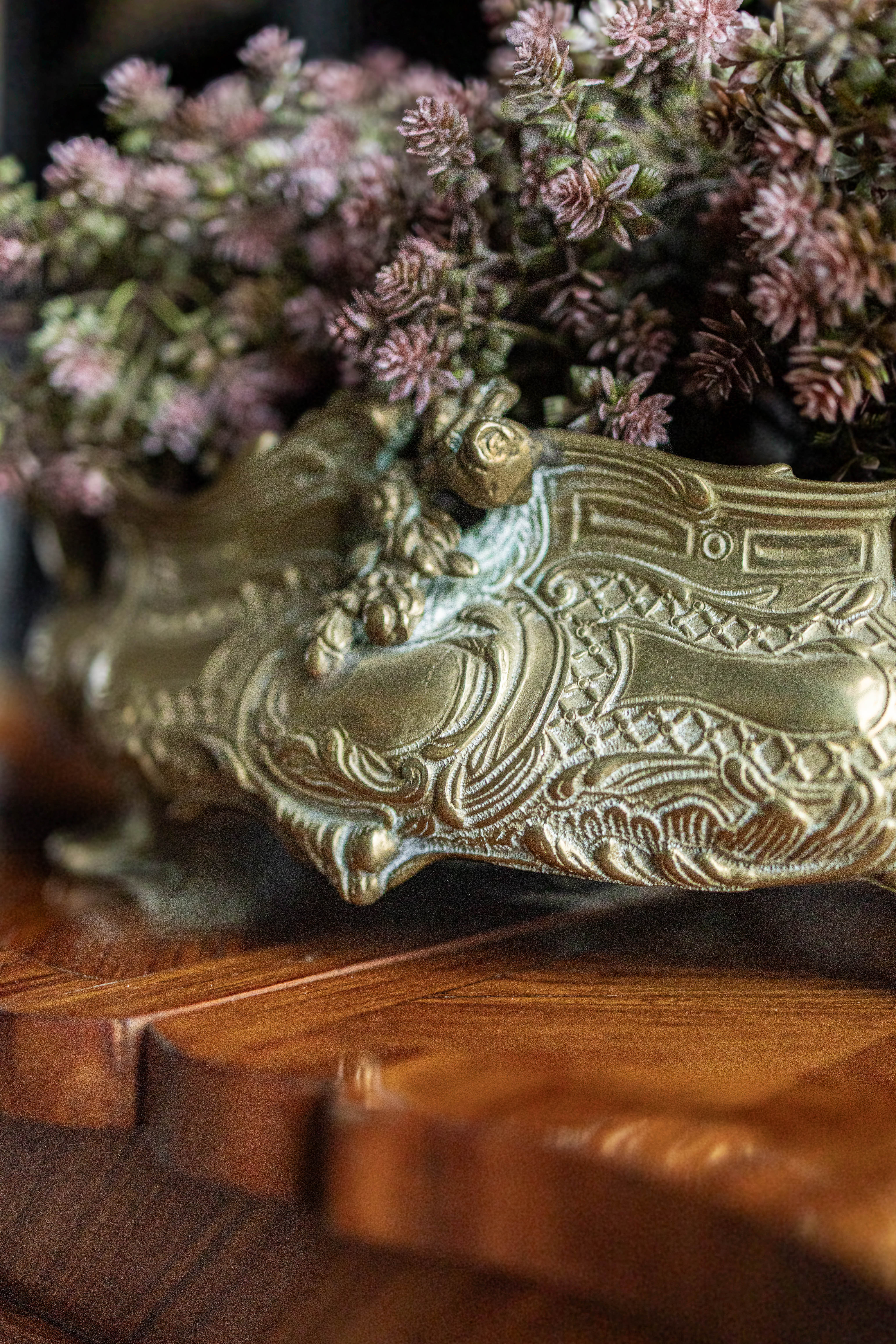 19th Century French Bronze Jardinere with Insert