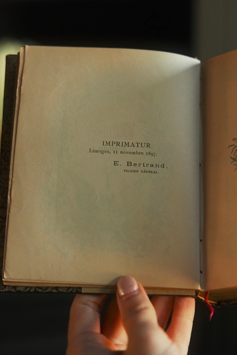 1897 French Catholic Devotional Book with Ornate Gilt Leather Binding