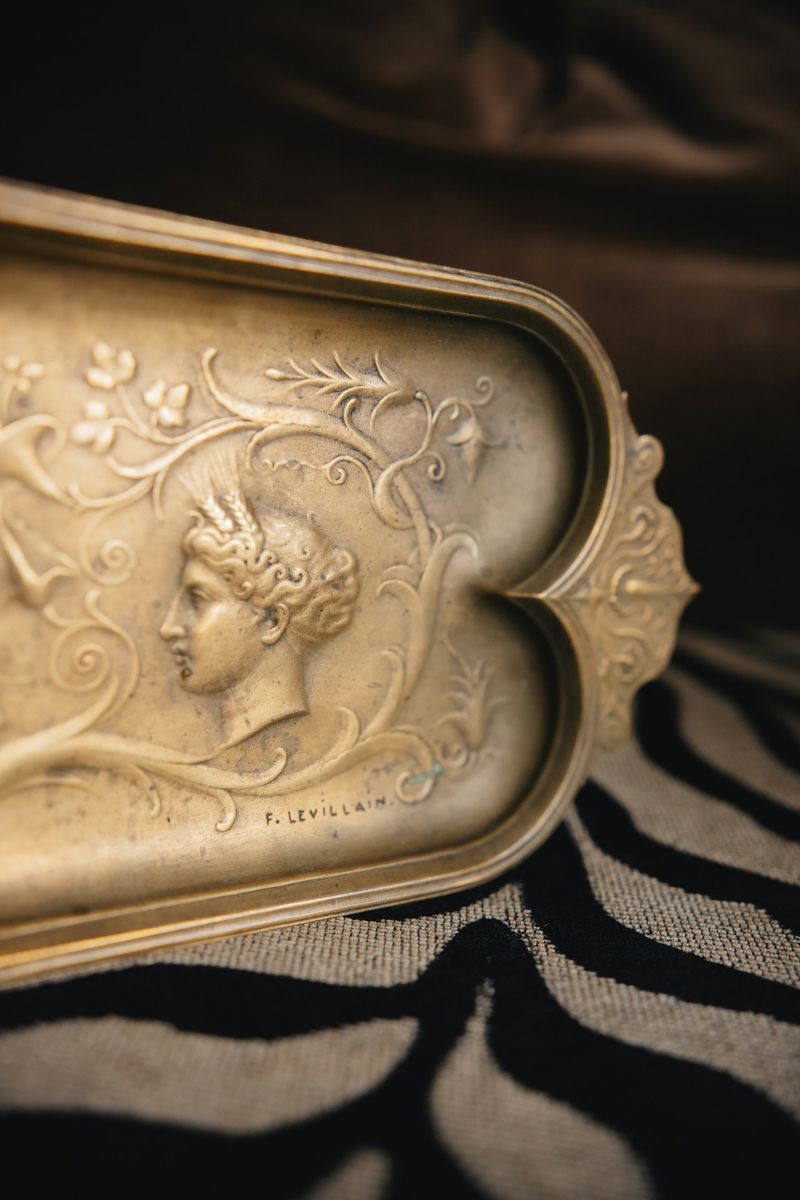 French Bronze Calling Card Tray by Barbedienne | Renaissance Revival, c. 1870–1890
