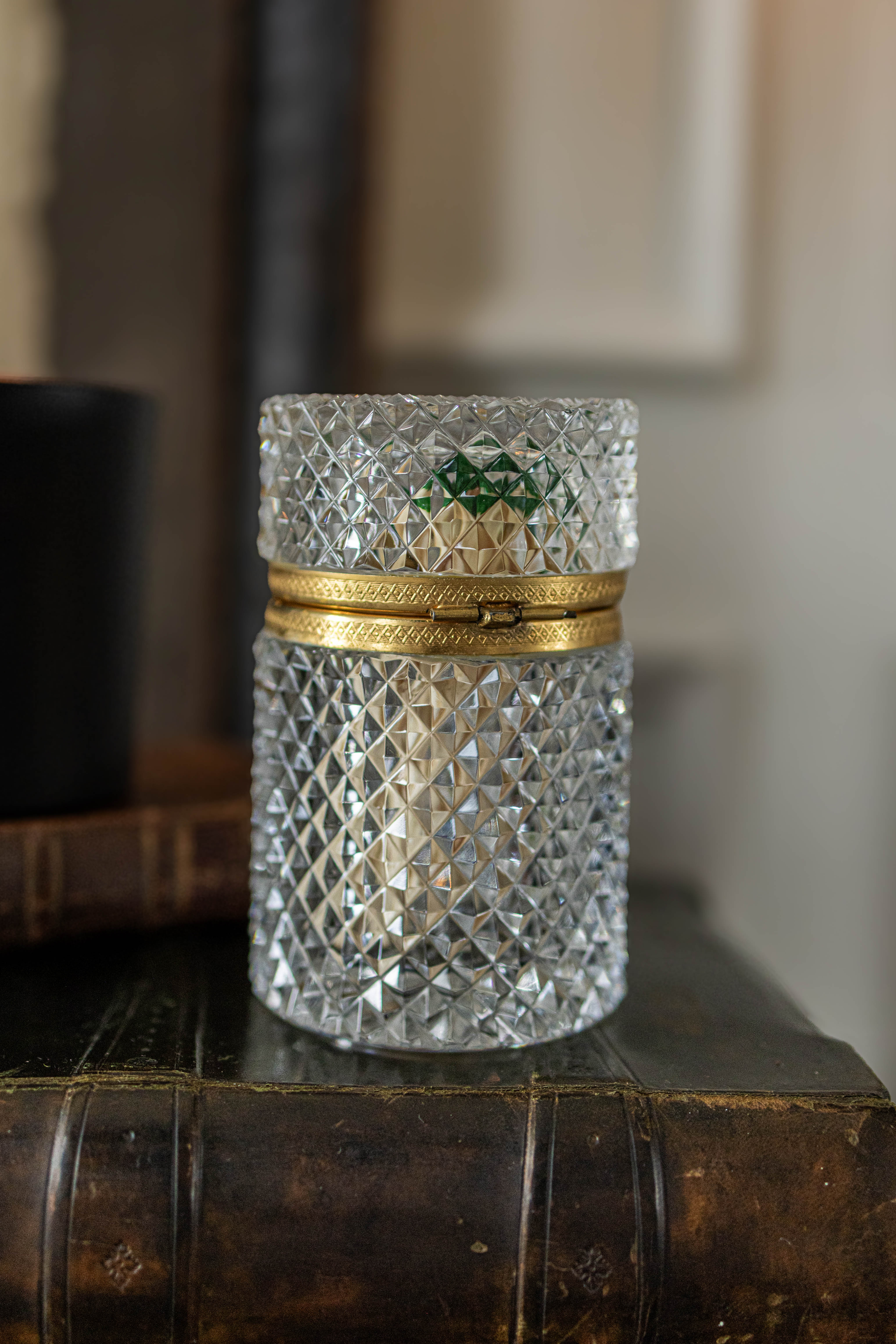 19th Century French Baccarat Style Jewlery Casket