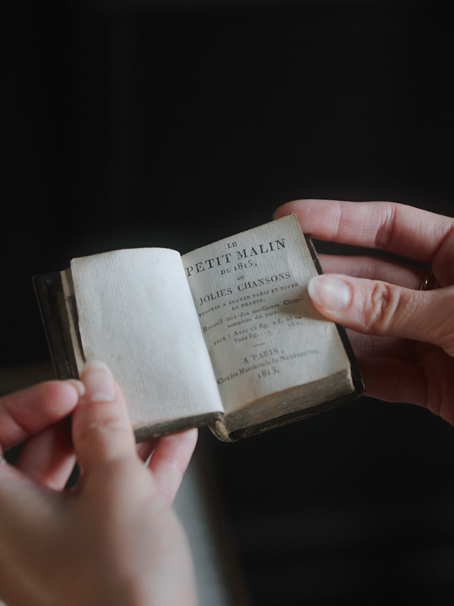 1815 Miniature French Songbook - Le Petit Malin de 1815, ou Jolies Chansons