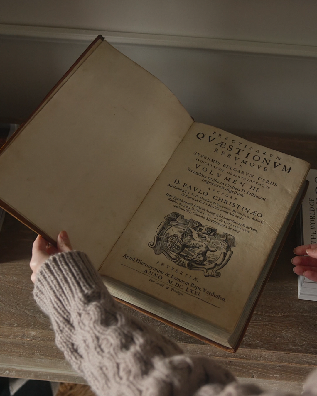 Pair of 17th-Century Flemish Law Books by Paulus Christinæus — Antwerp, Belgium, 1671