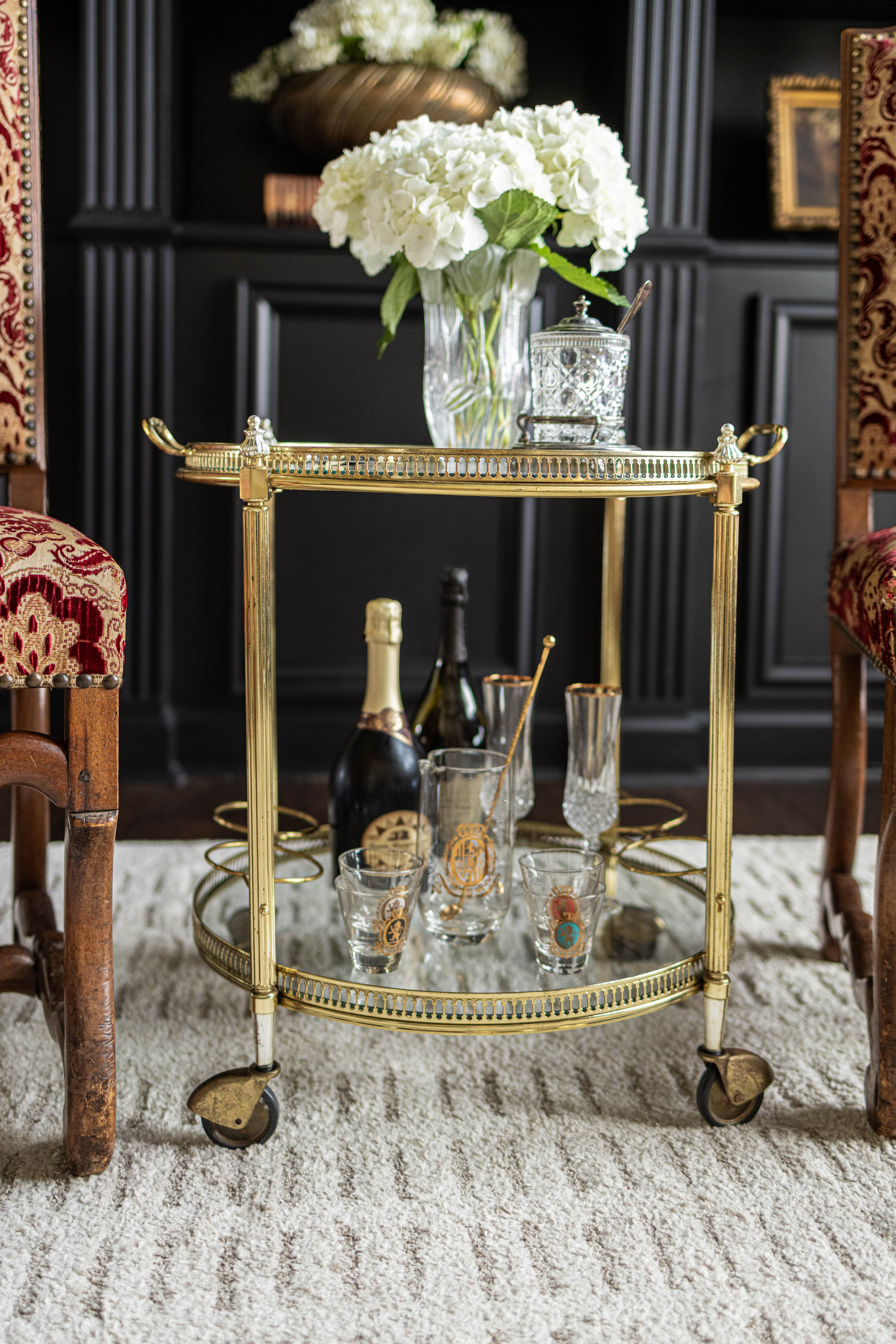 1900s French Neoclassical Bar Caddy