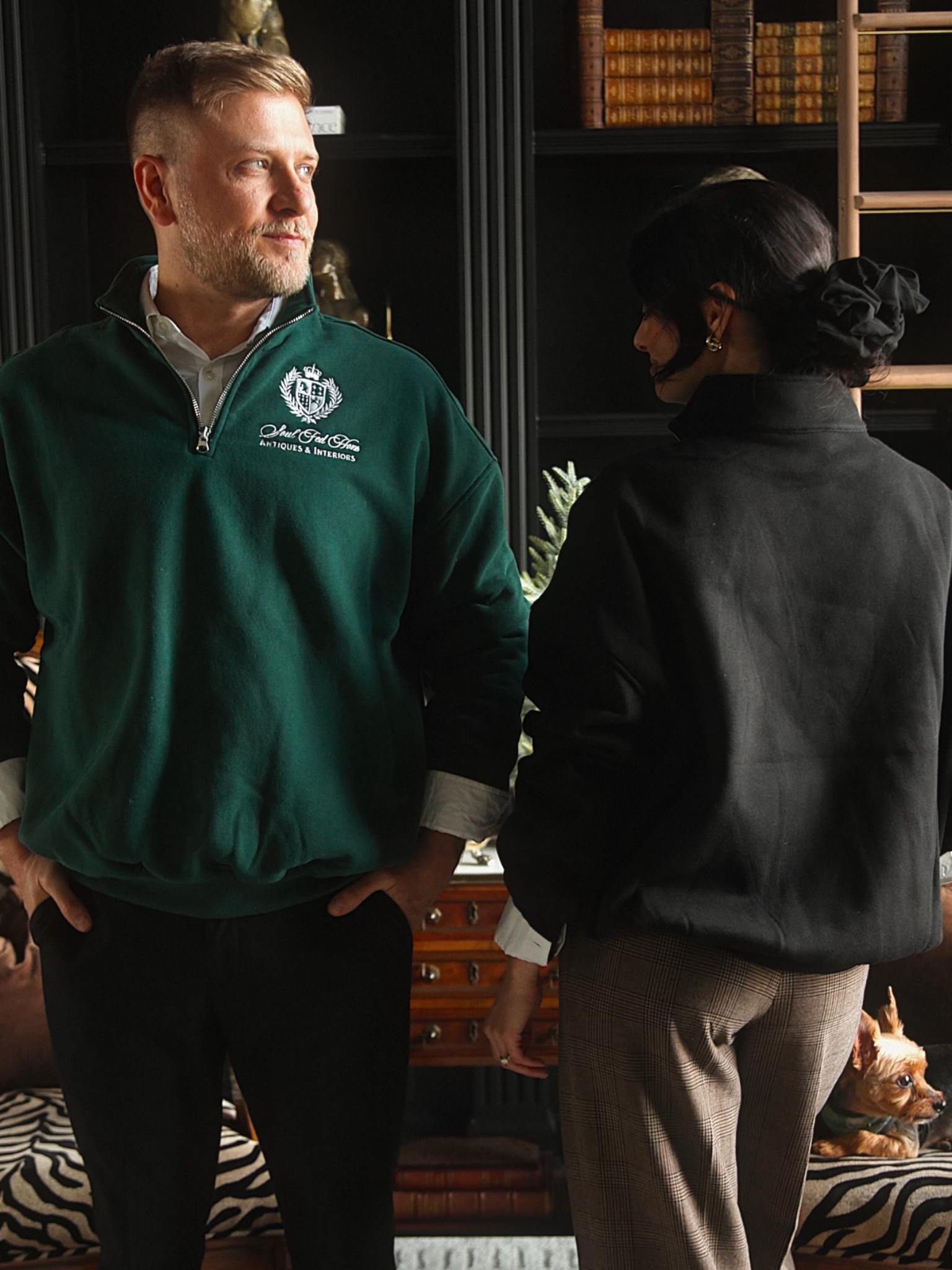 Sage Heritage Antique Club Quarter Zip