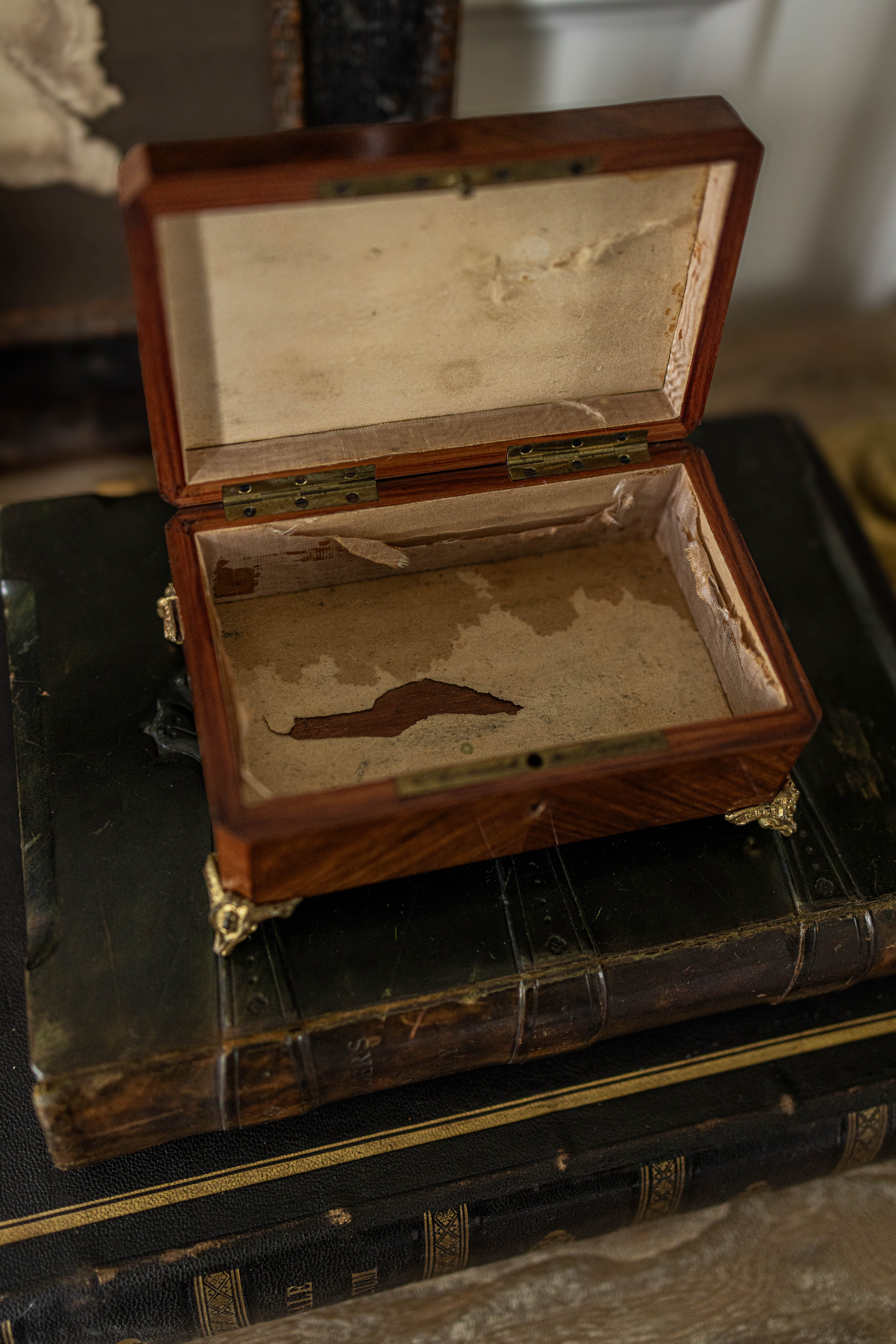 Napoleon III Mahogony Jewlery Casket