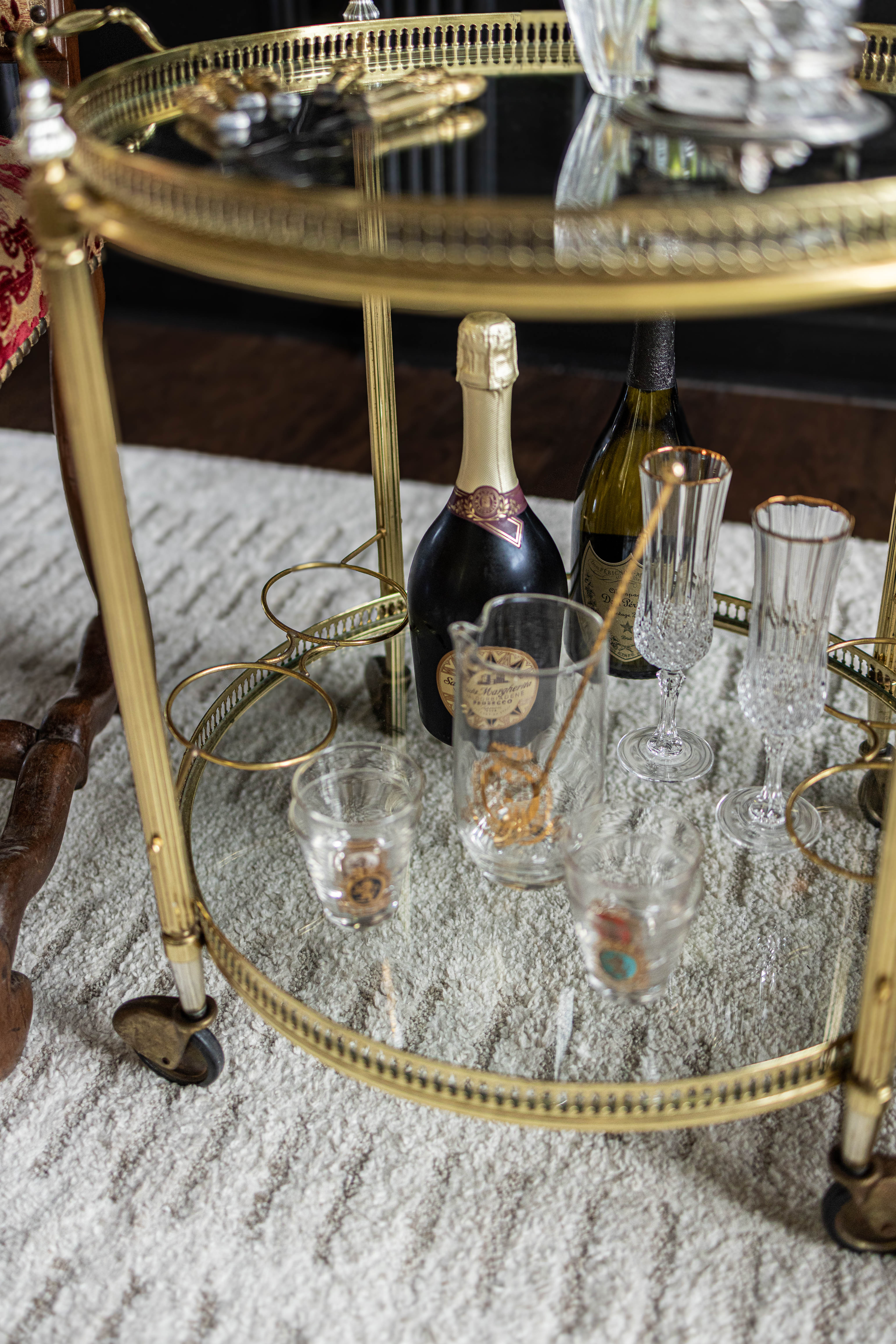 1900s French Neoclassical Bar Caddy