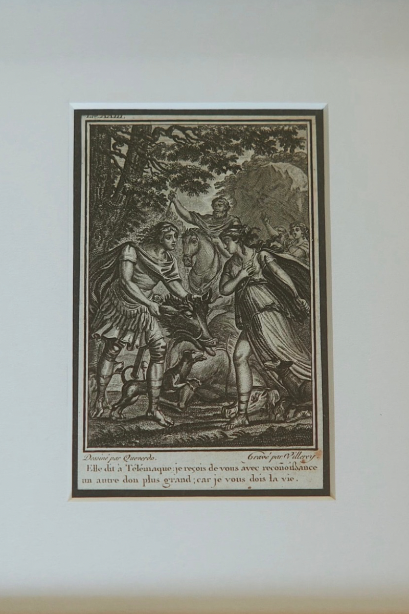 Set of Three 18th-Century French Engravings from Fénelon’s Télémaque